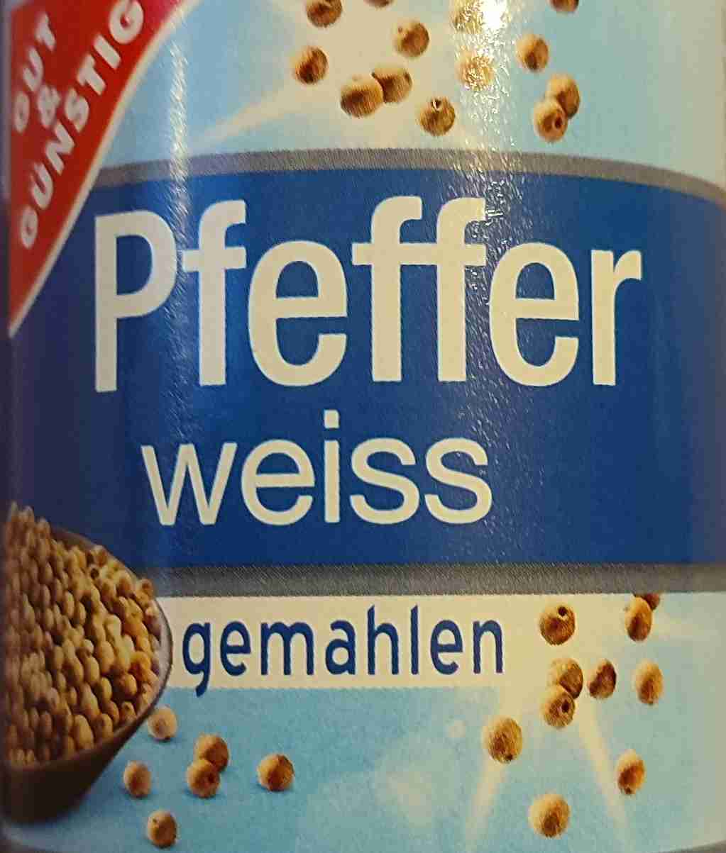 Gut &Günstig Pfeffer weiss gemahlen