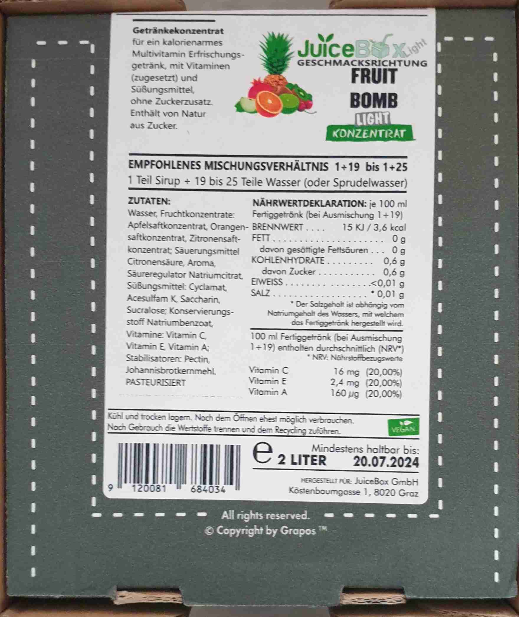 Fruit Bomb light
