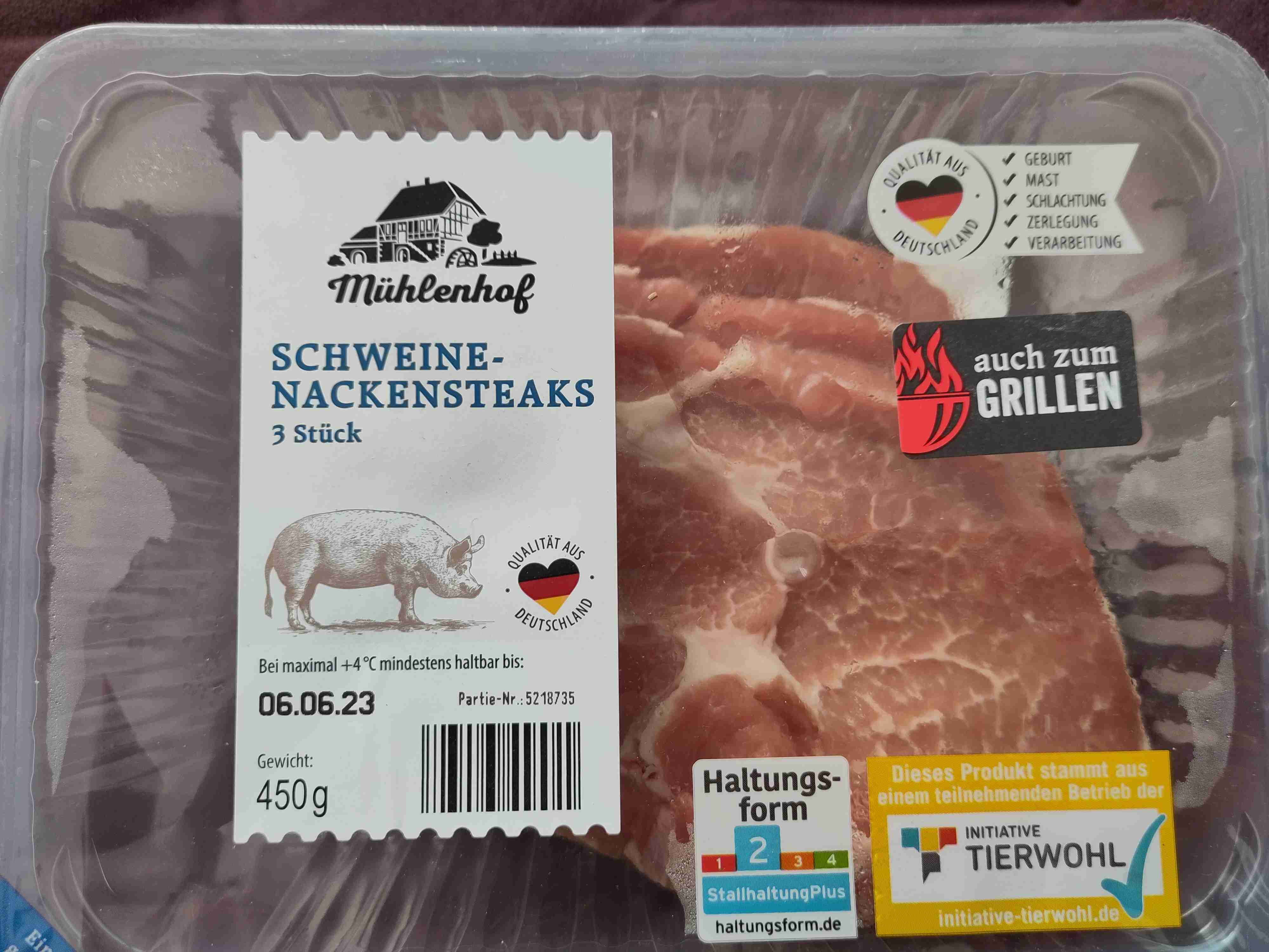 Schweine-Nackensteaks