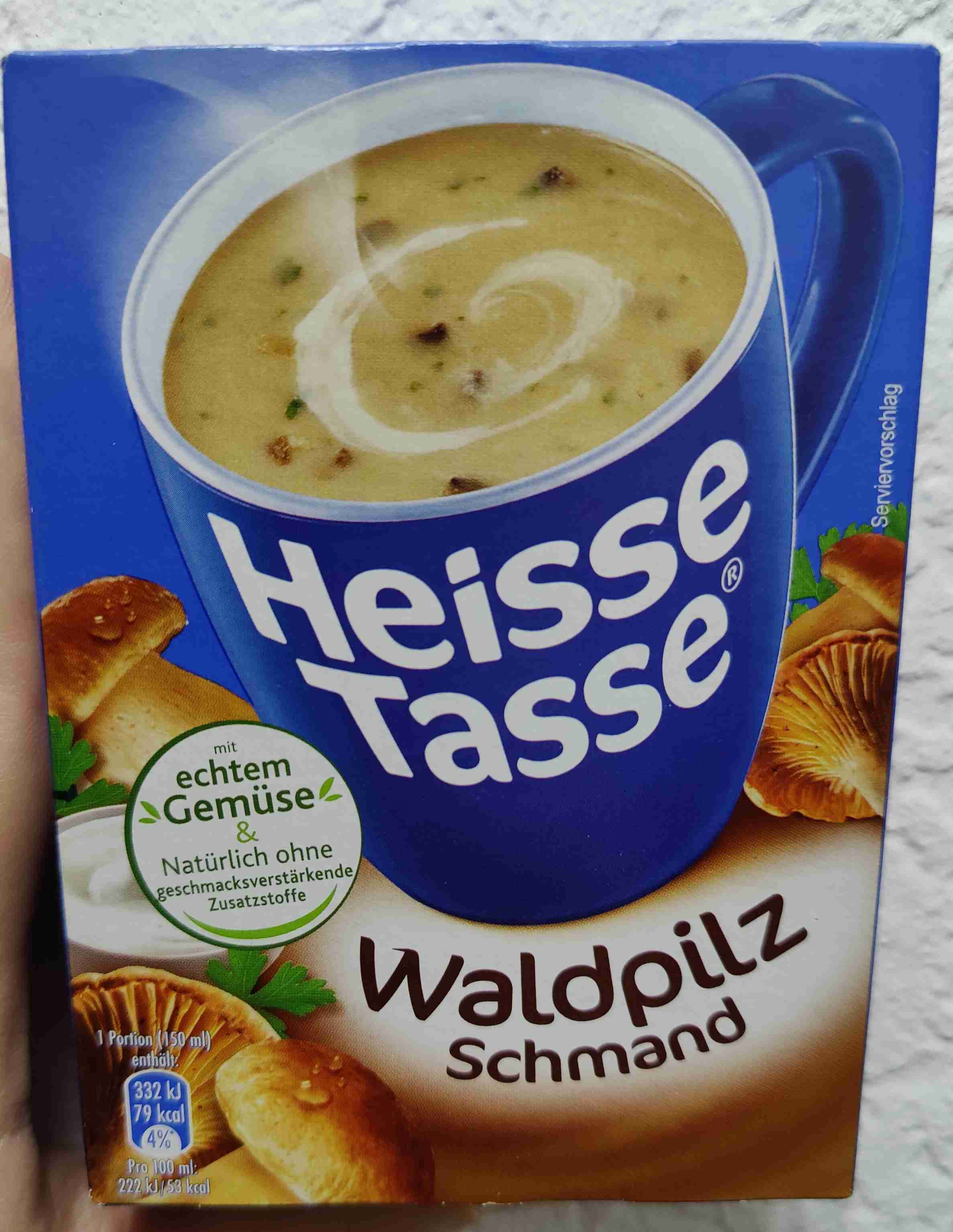 Heisse Tasse Waldpilz Schmand