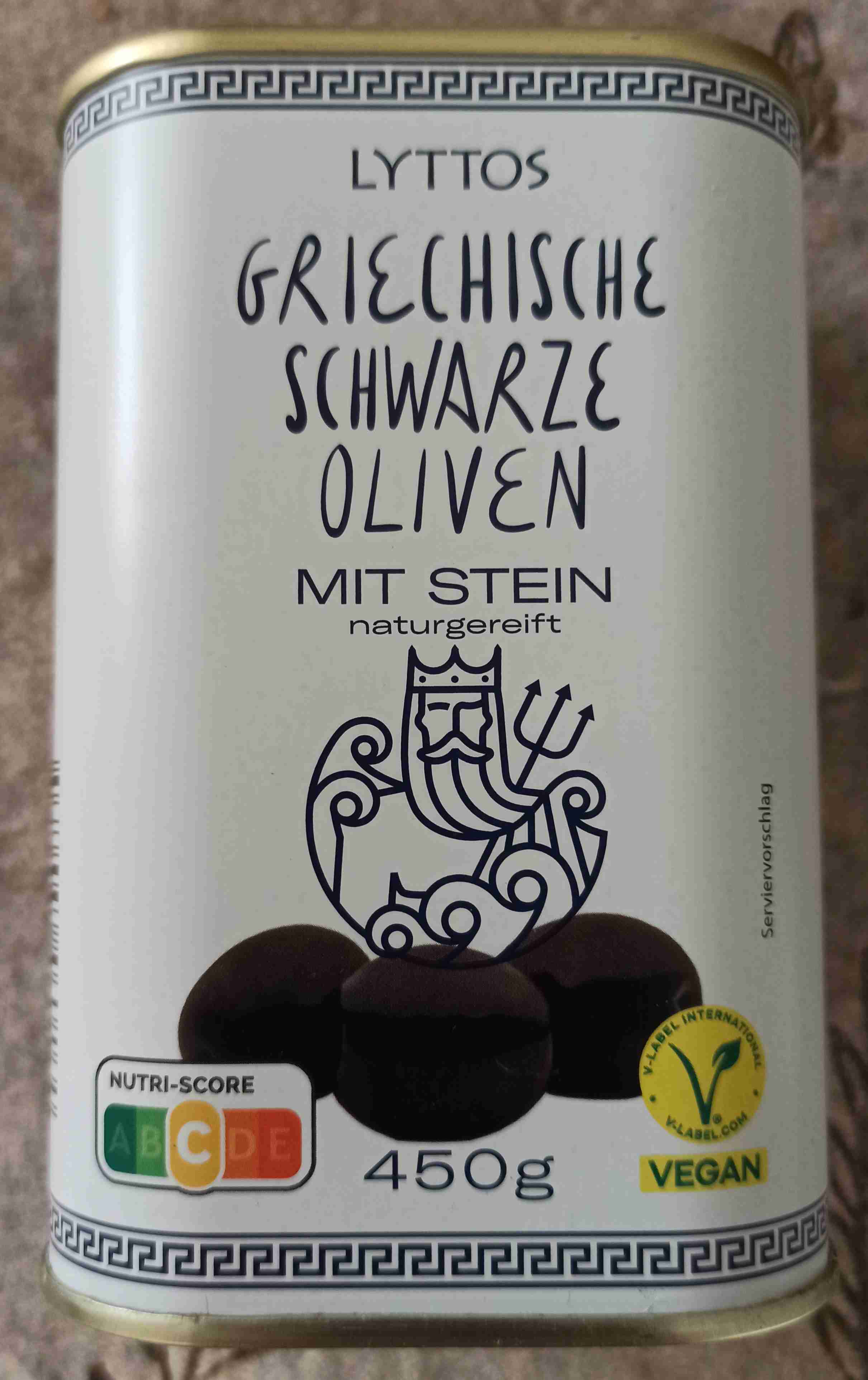 Griechische schwarze Oliven 