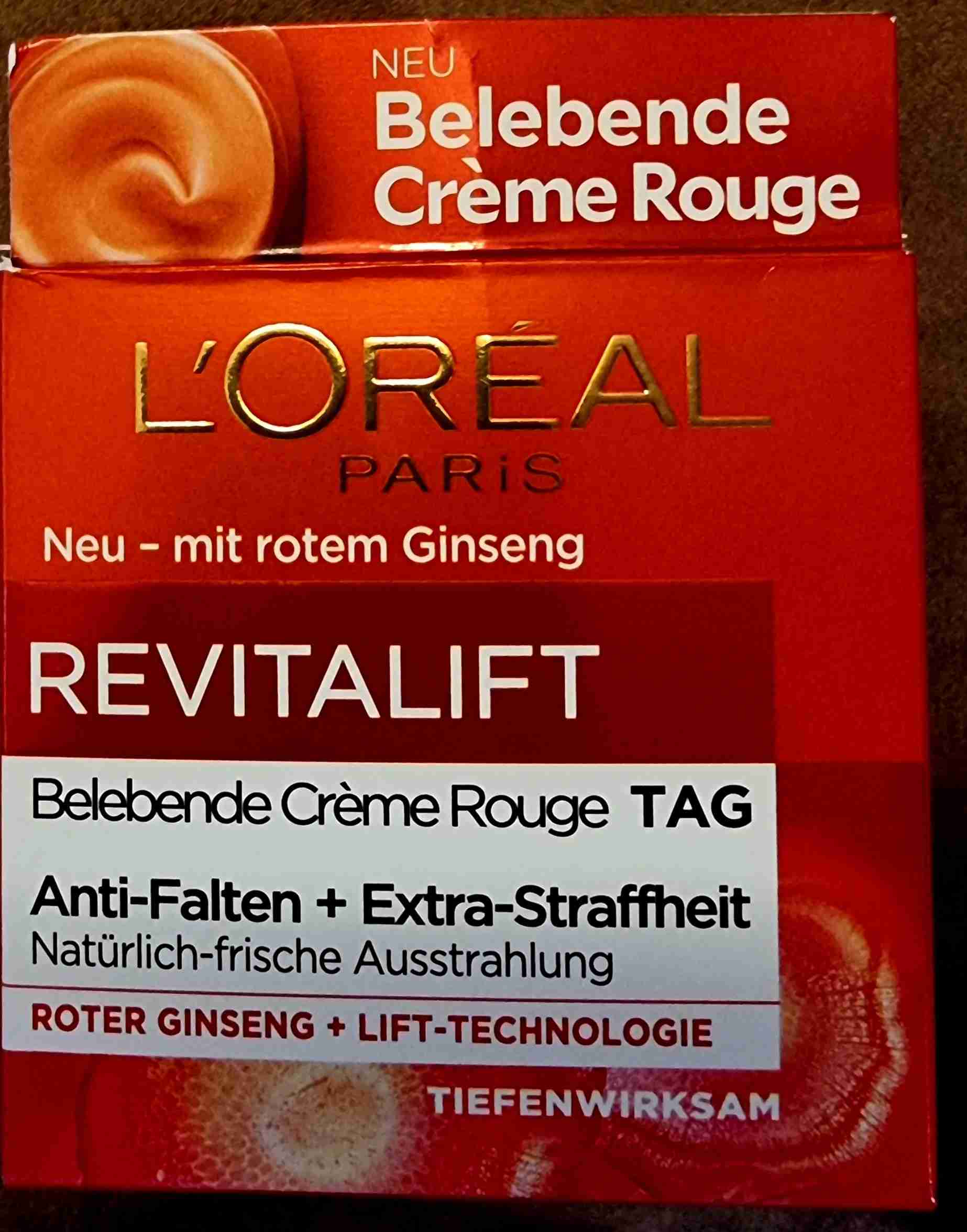 Loreal Revitalift Belebende Creme Rouge Anti-Falten +Extra-Straffheit 