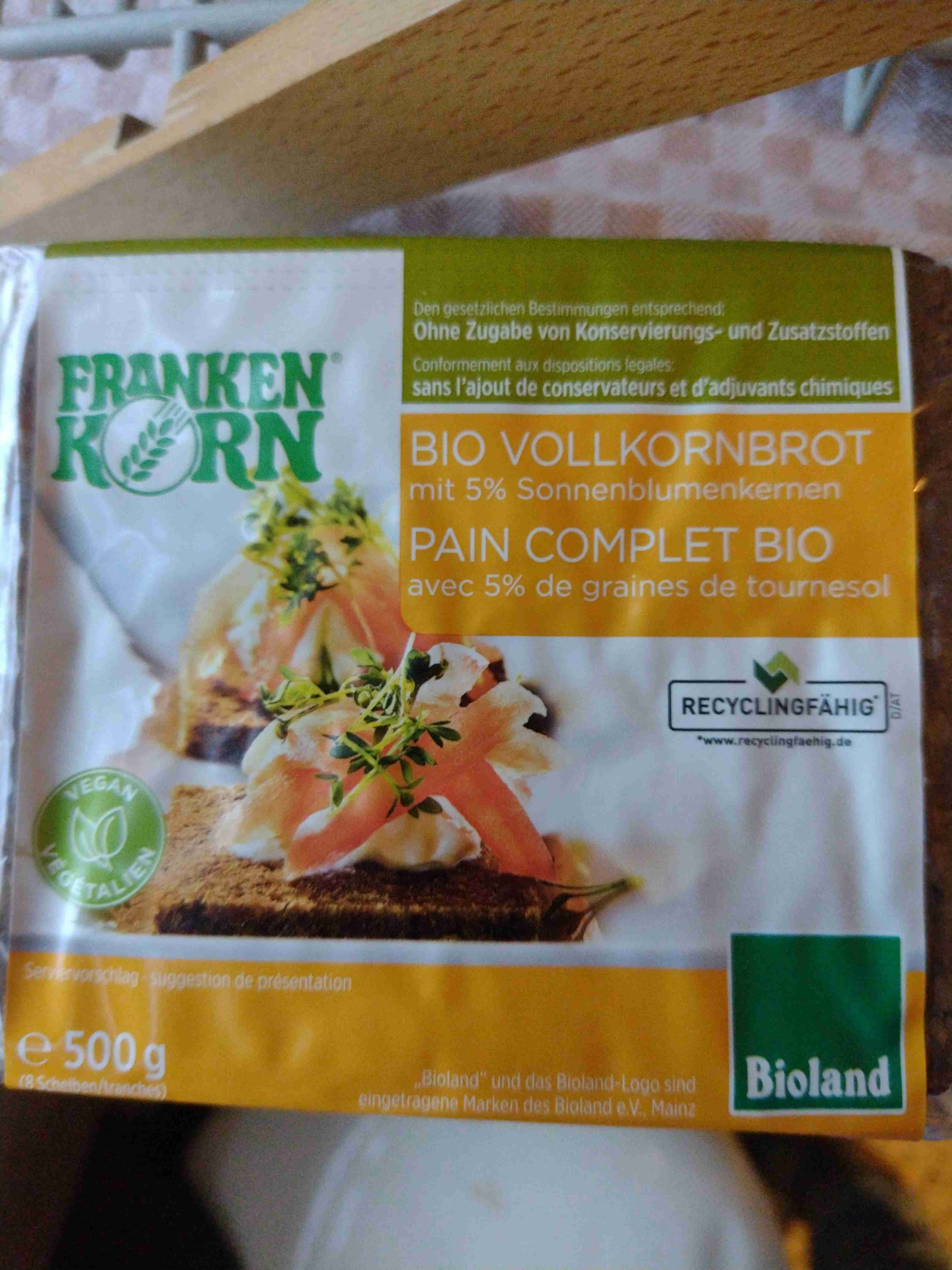 BIO Vollkornbrot Sonnenbl.