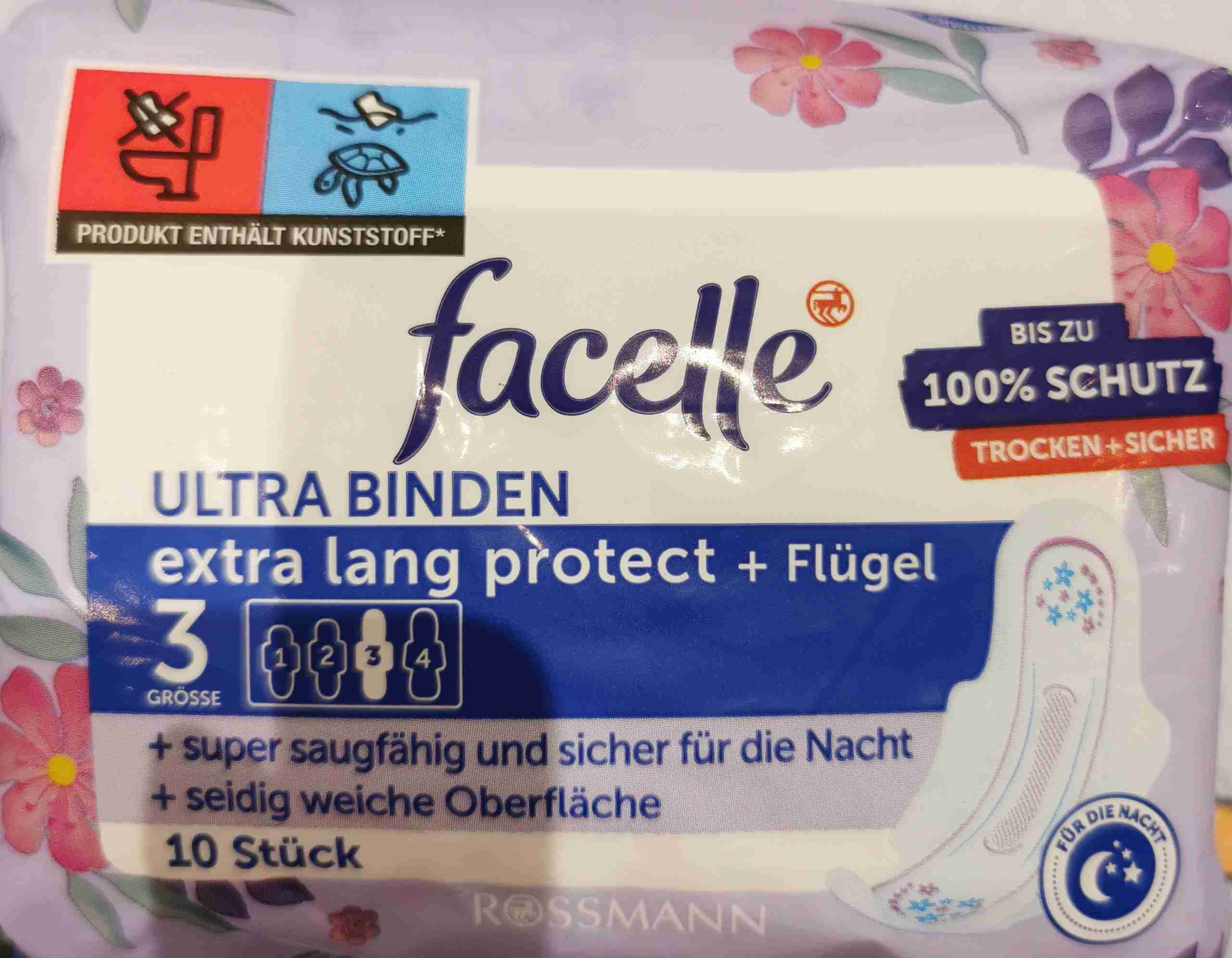 Ultra Binden extra lang protect mit Flügeln