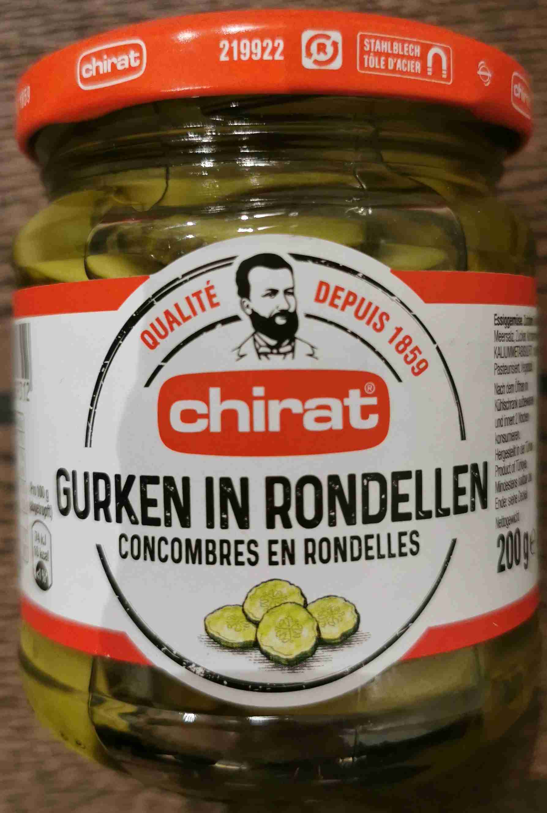 Gurken in Rondellen