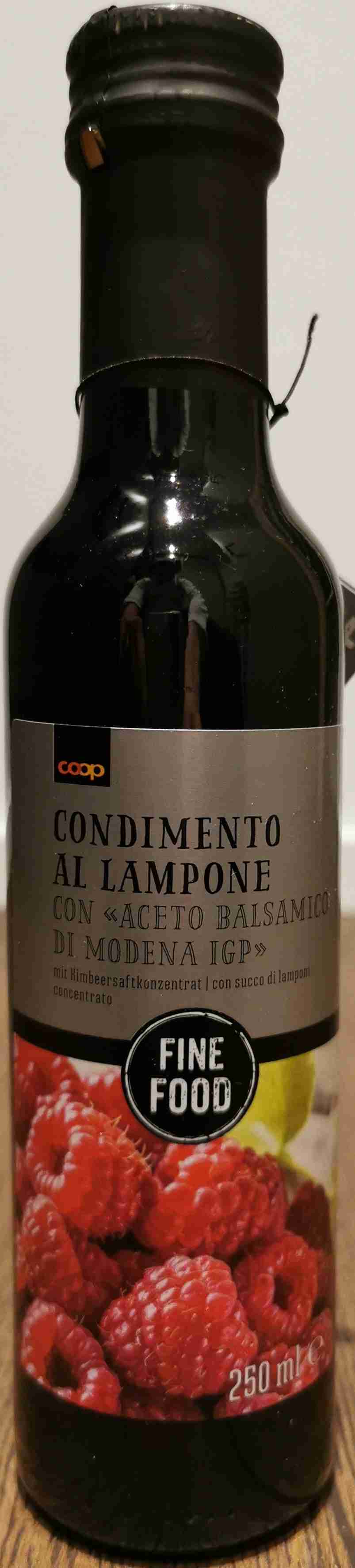 Condimento al Lampone con "Aceto Balsamico di Modena IGP" 