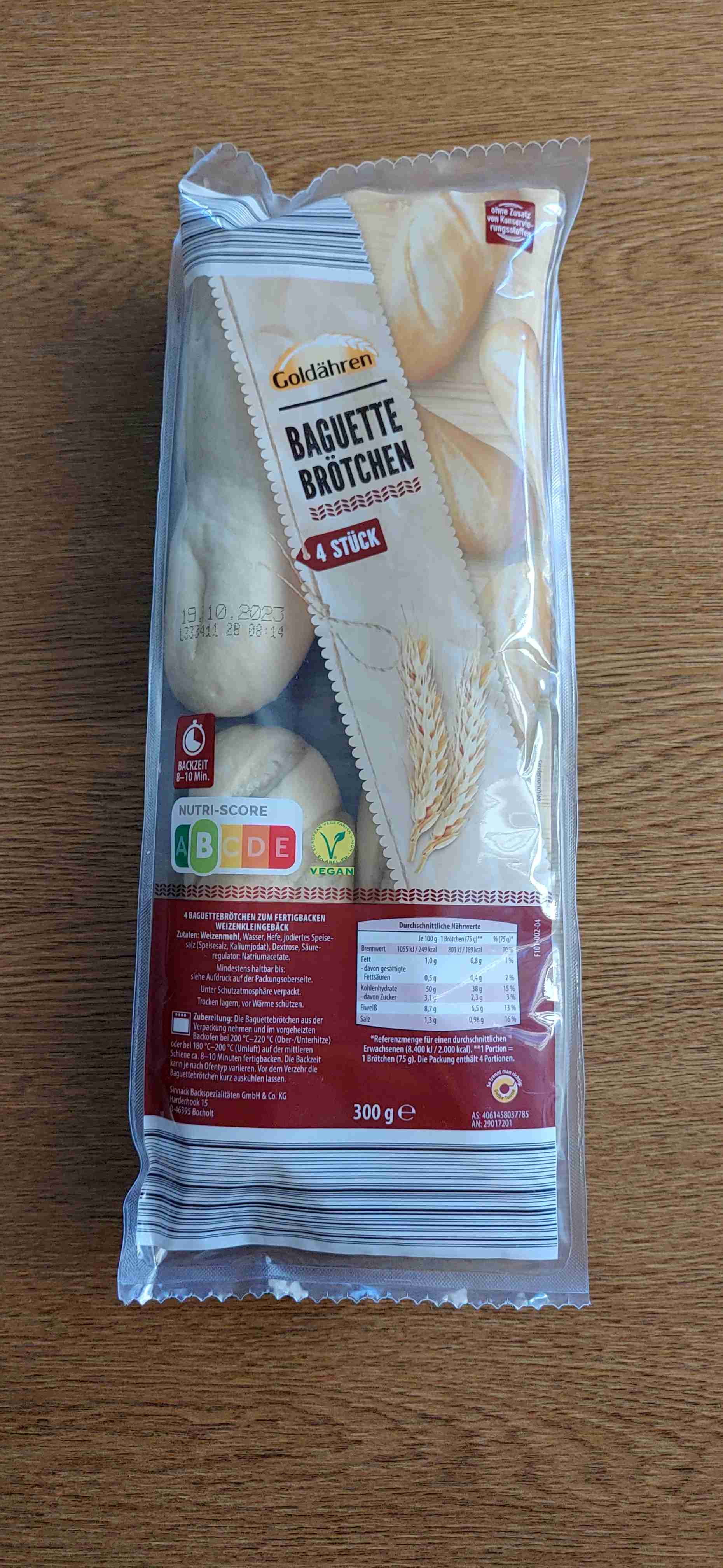 Baguette Brötchen