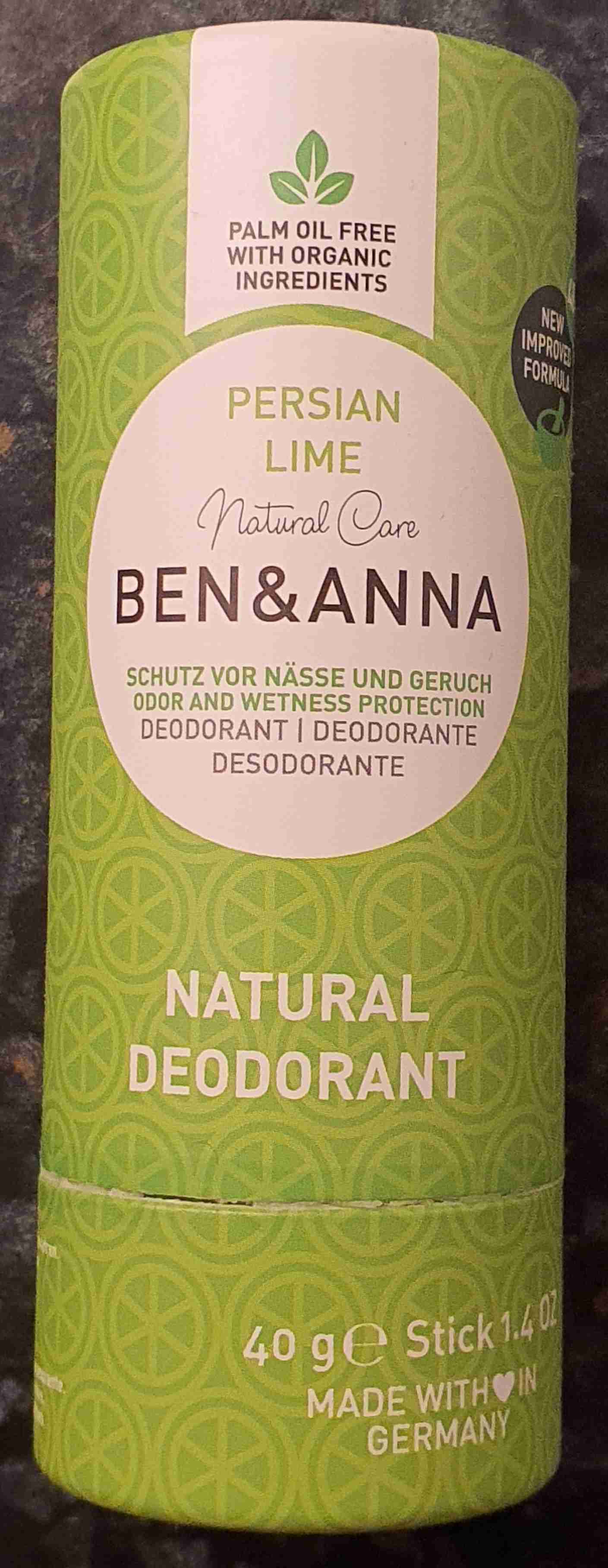 Natural Deodorant Persian Lime