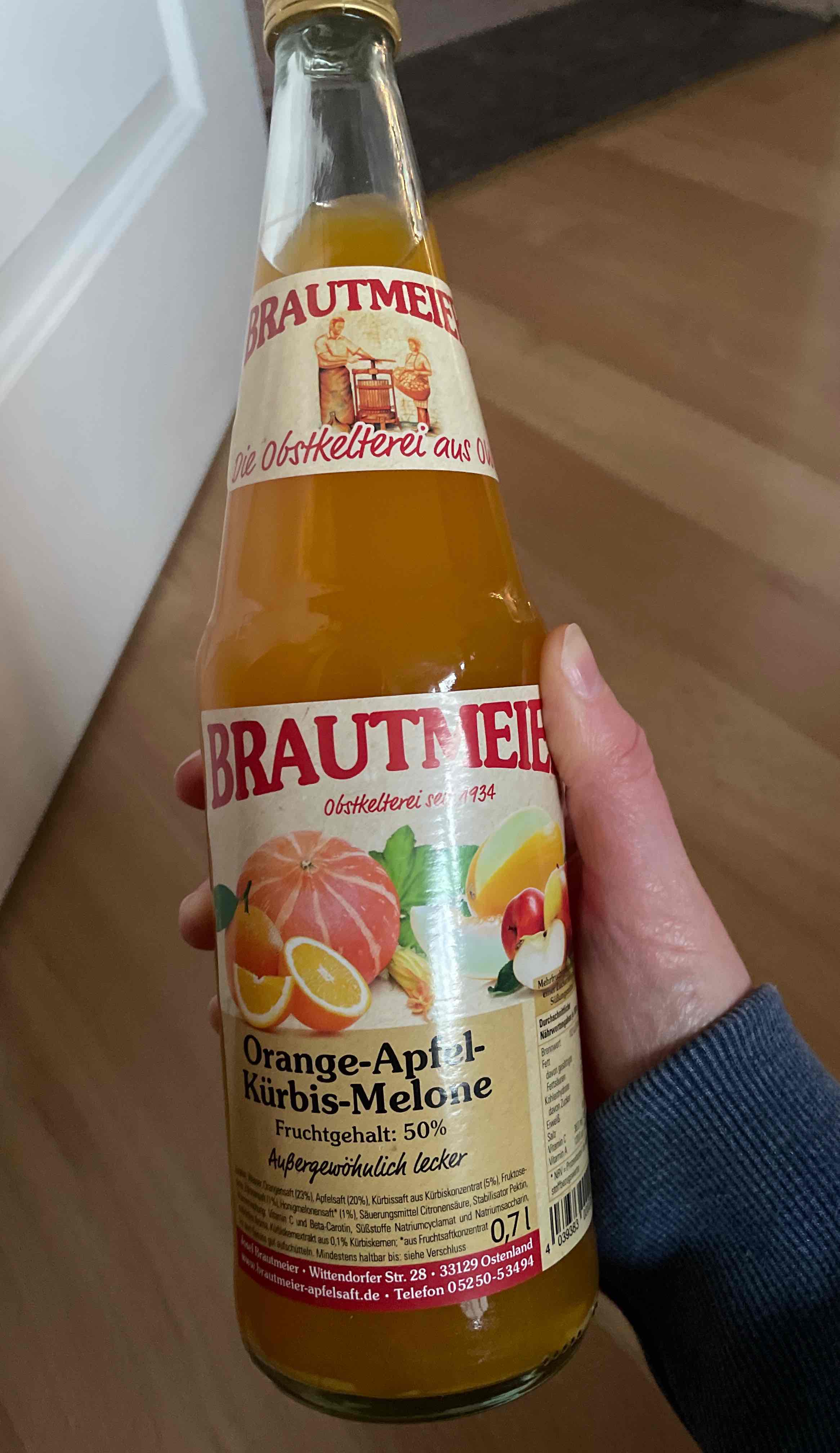 Orange-Apfel-Kürbis-Melone