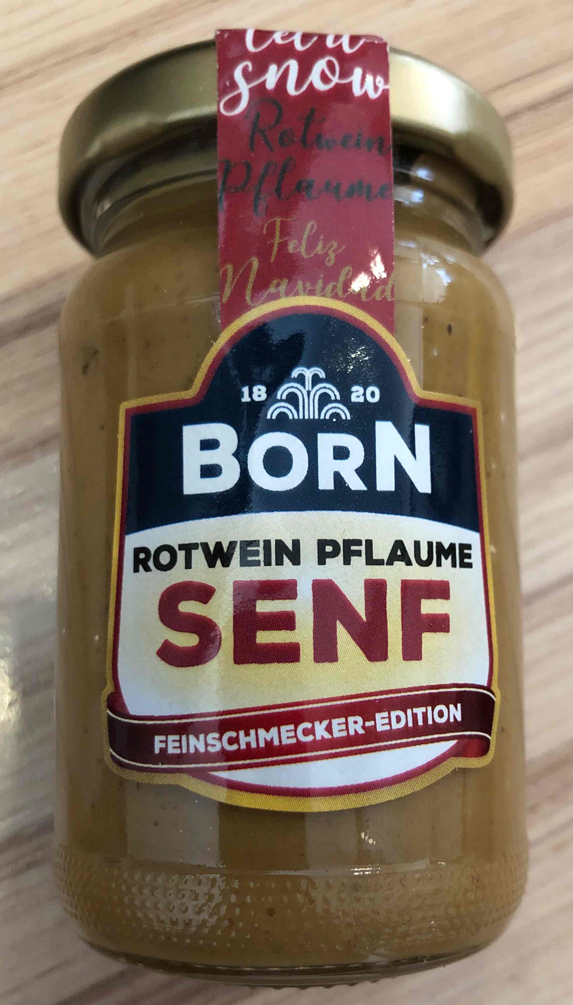 Rotwein Pflaume Senf
