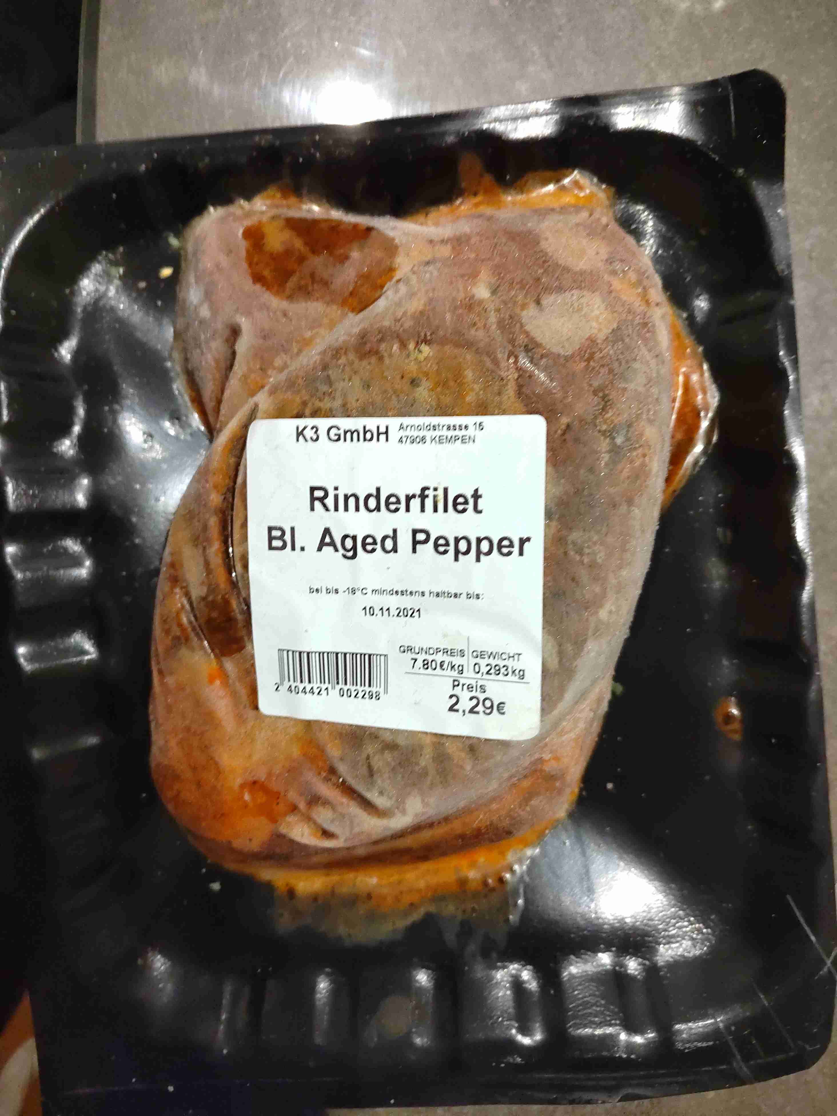 Rinderfilet Bi. Aged Papper