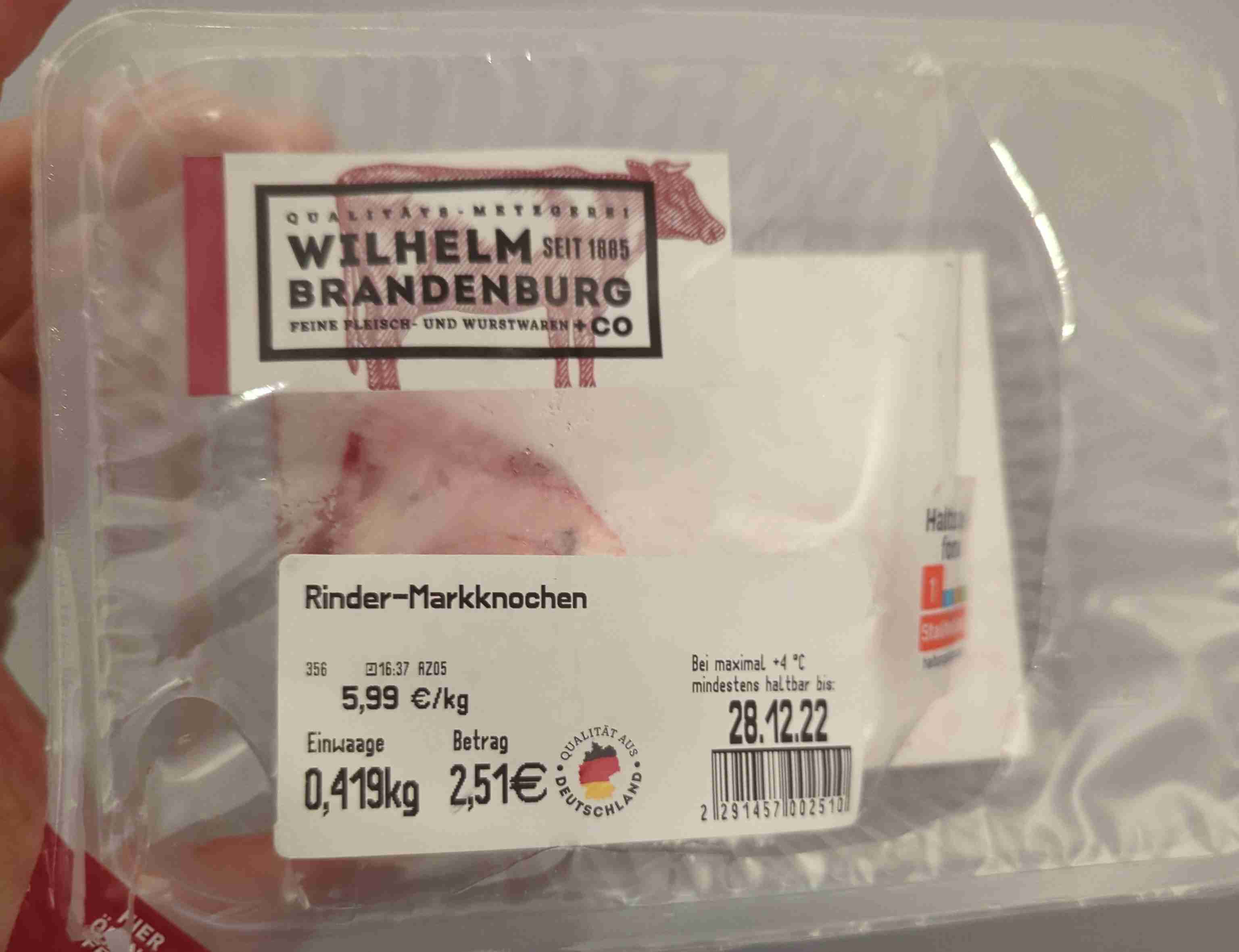 Rinder Markknochen 