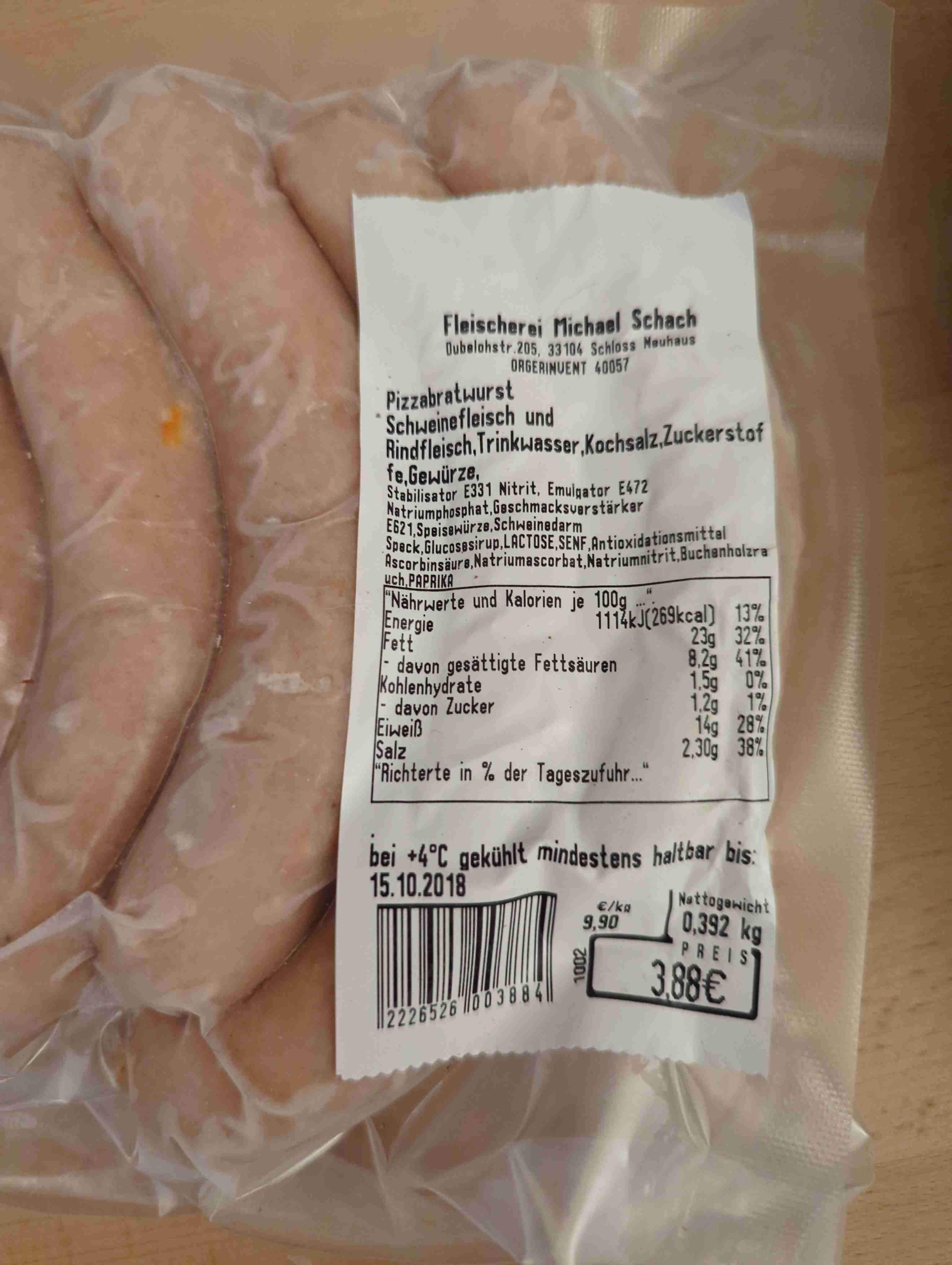 Pizzabratwurst 