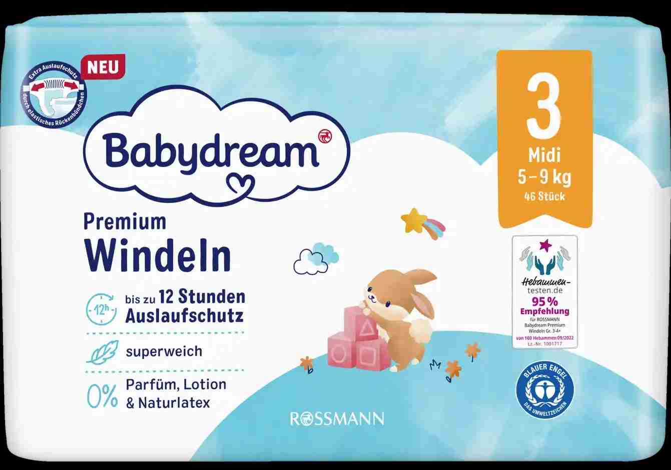 Premium Windeln Größe 3 Midi 5-9 kg