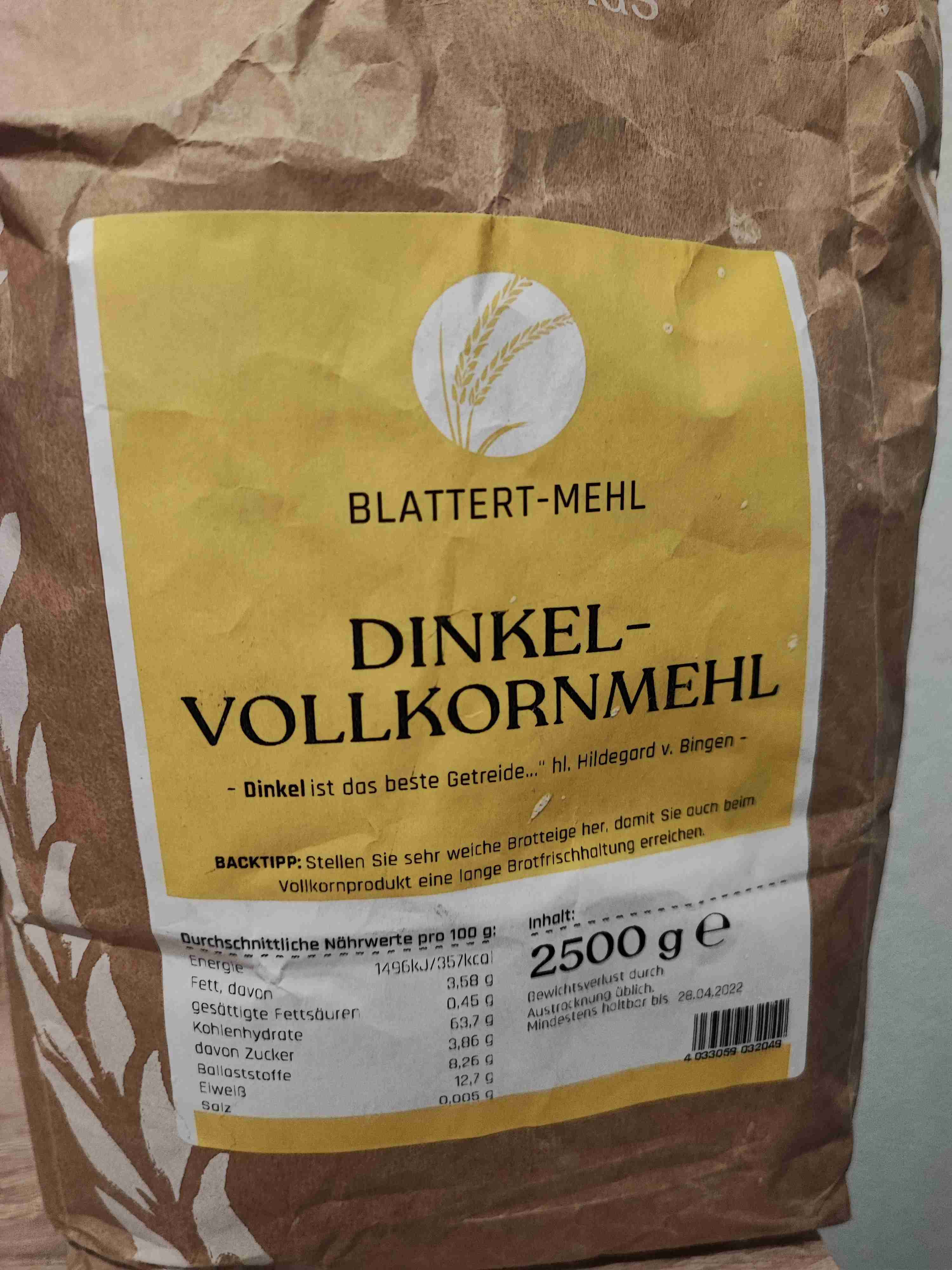 Dinkelvollkornmehl 