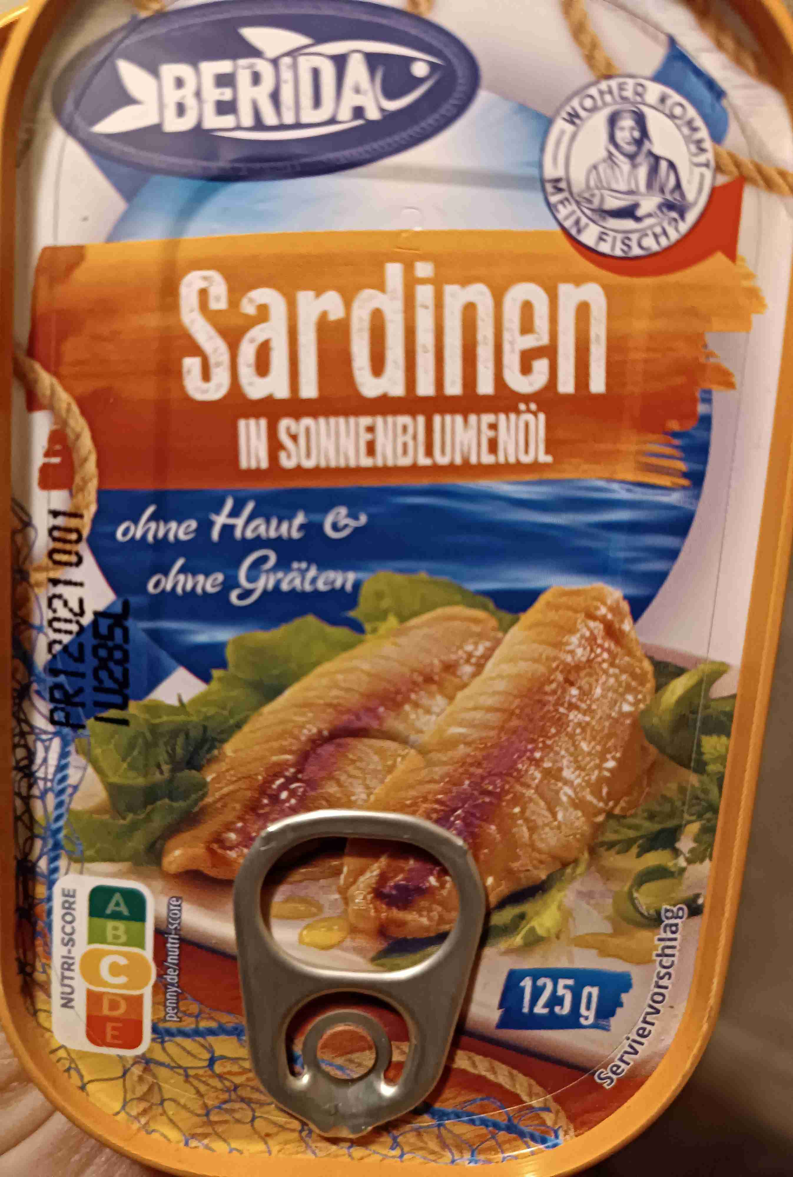 Sardinen in Sonnenblumenöl