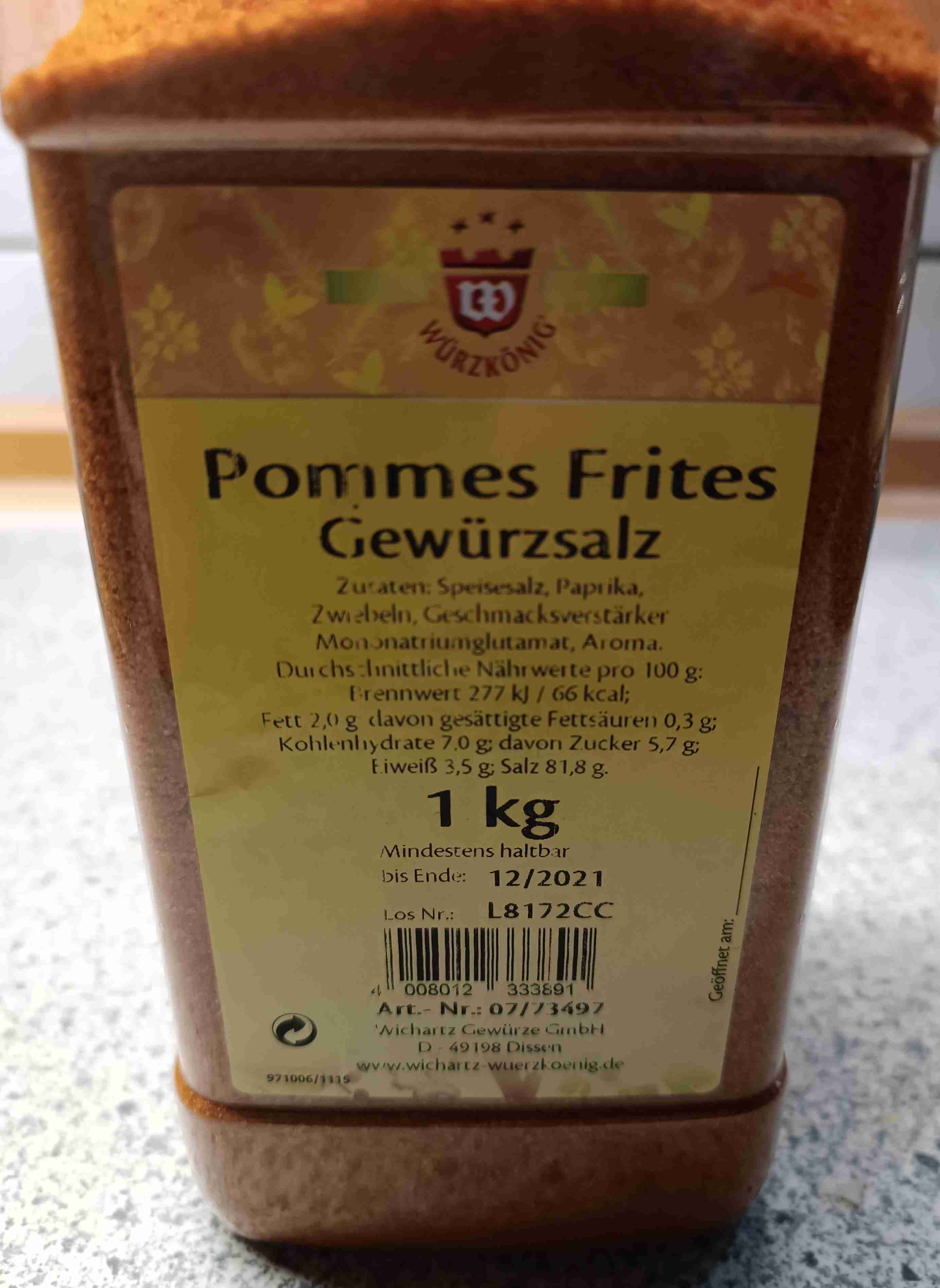Pommes Frites Gewürzsalz