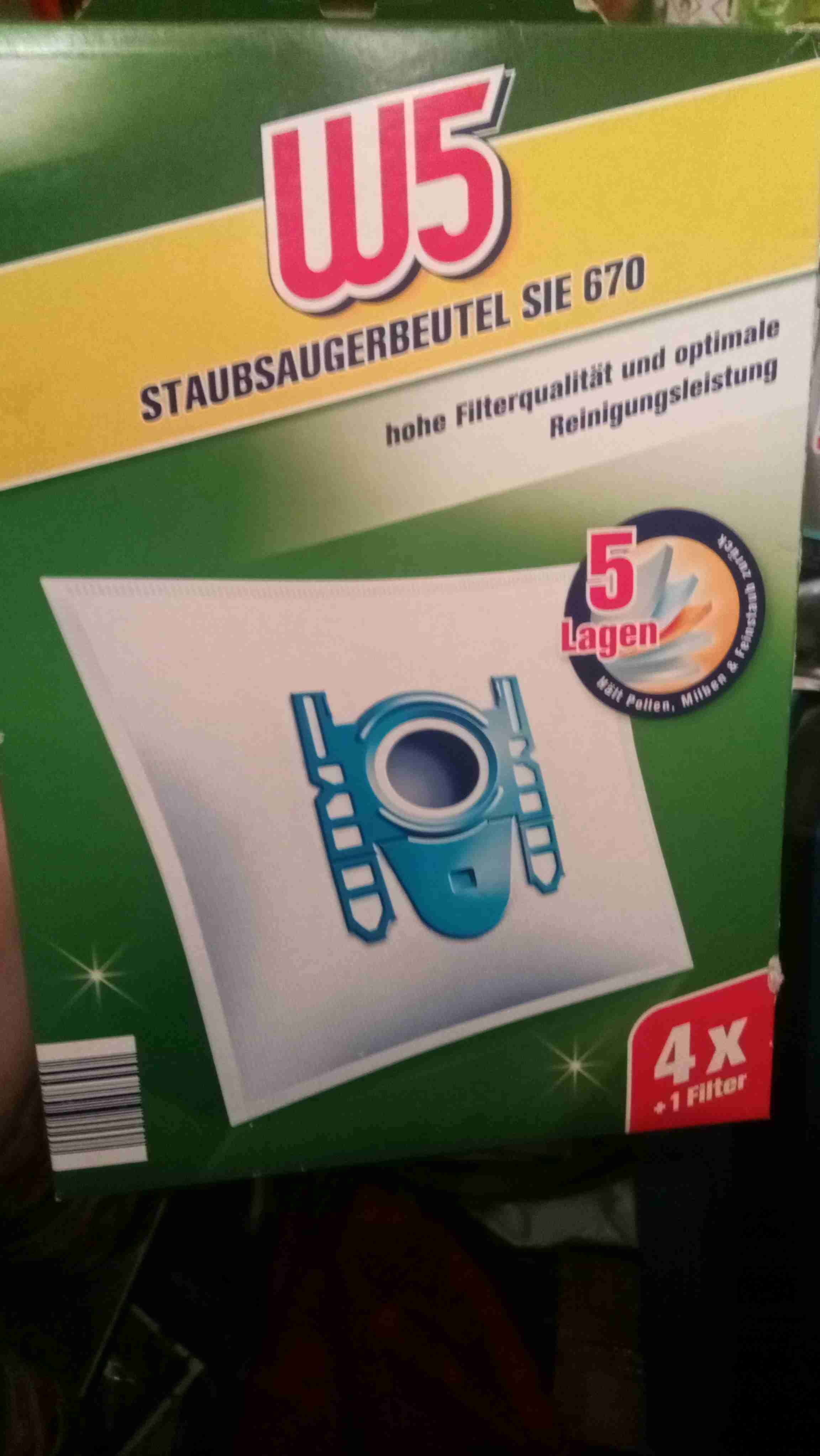 Staubsaugerbeutel SIE 670