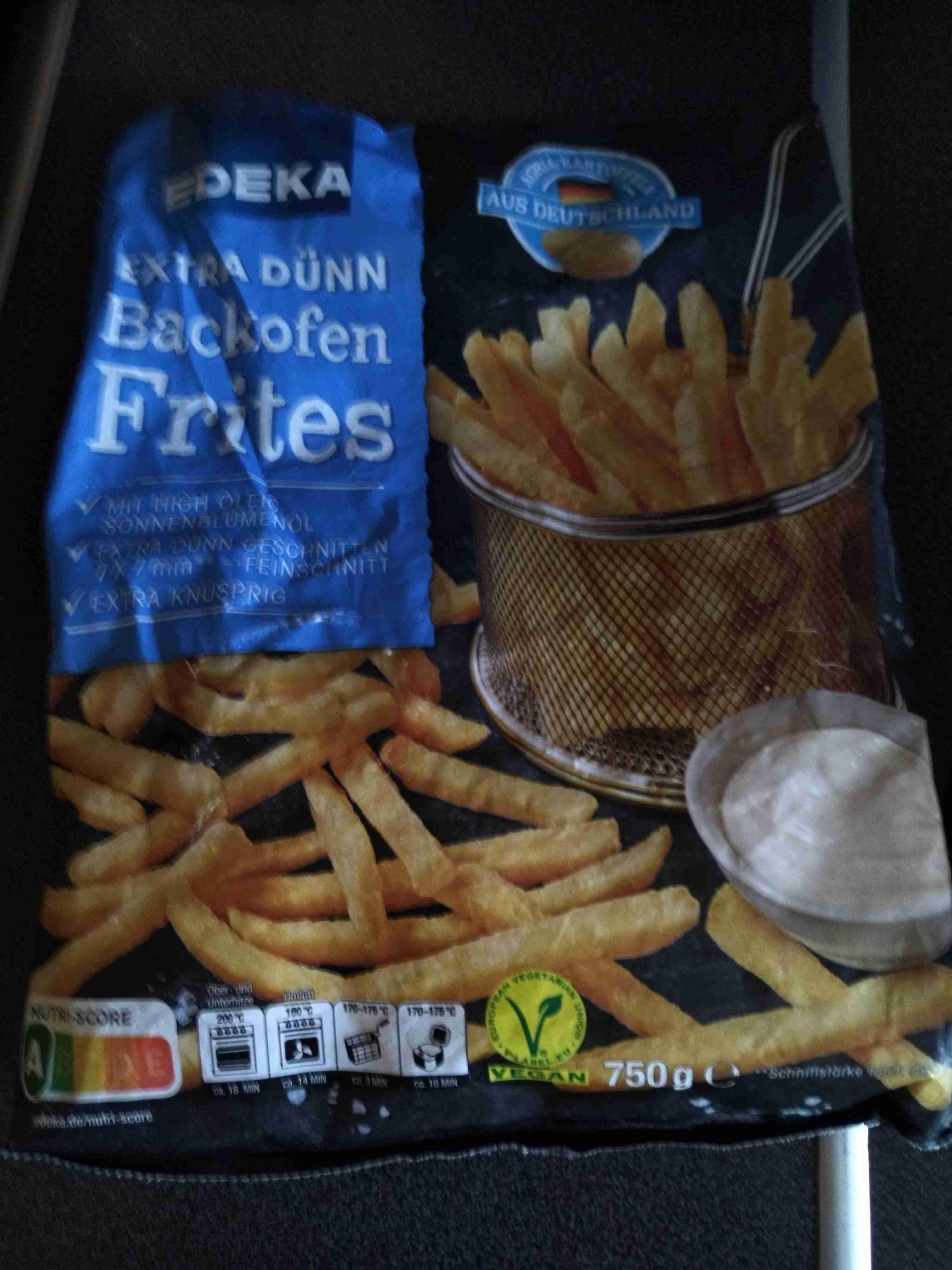 Backofen Frites extra dünn