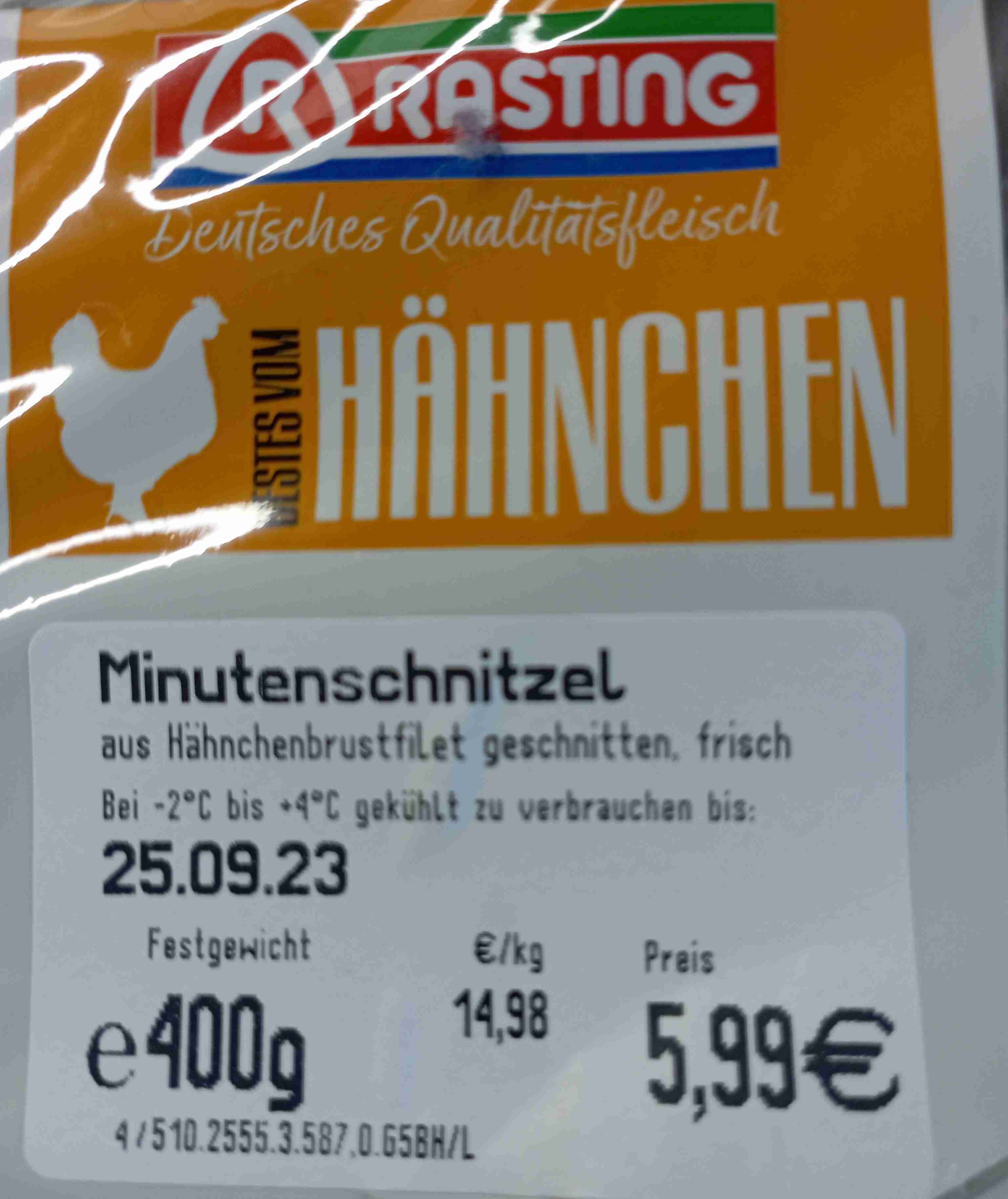 Minutenschnitzel Huhn