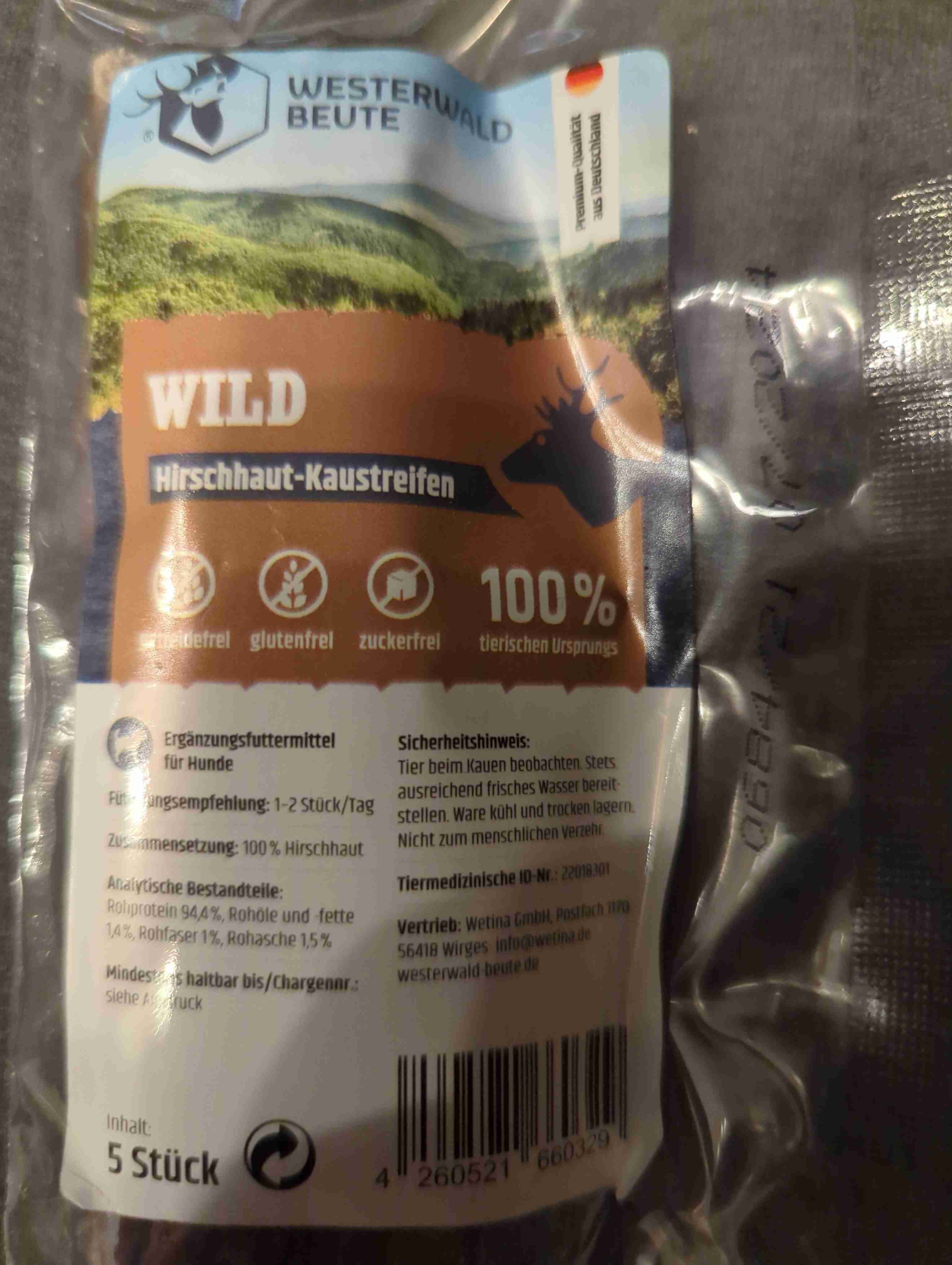 Wild Hirschhaut-Kaustreifen