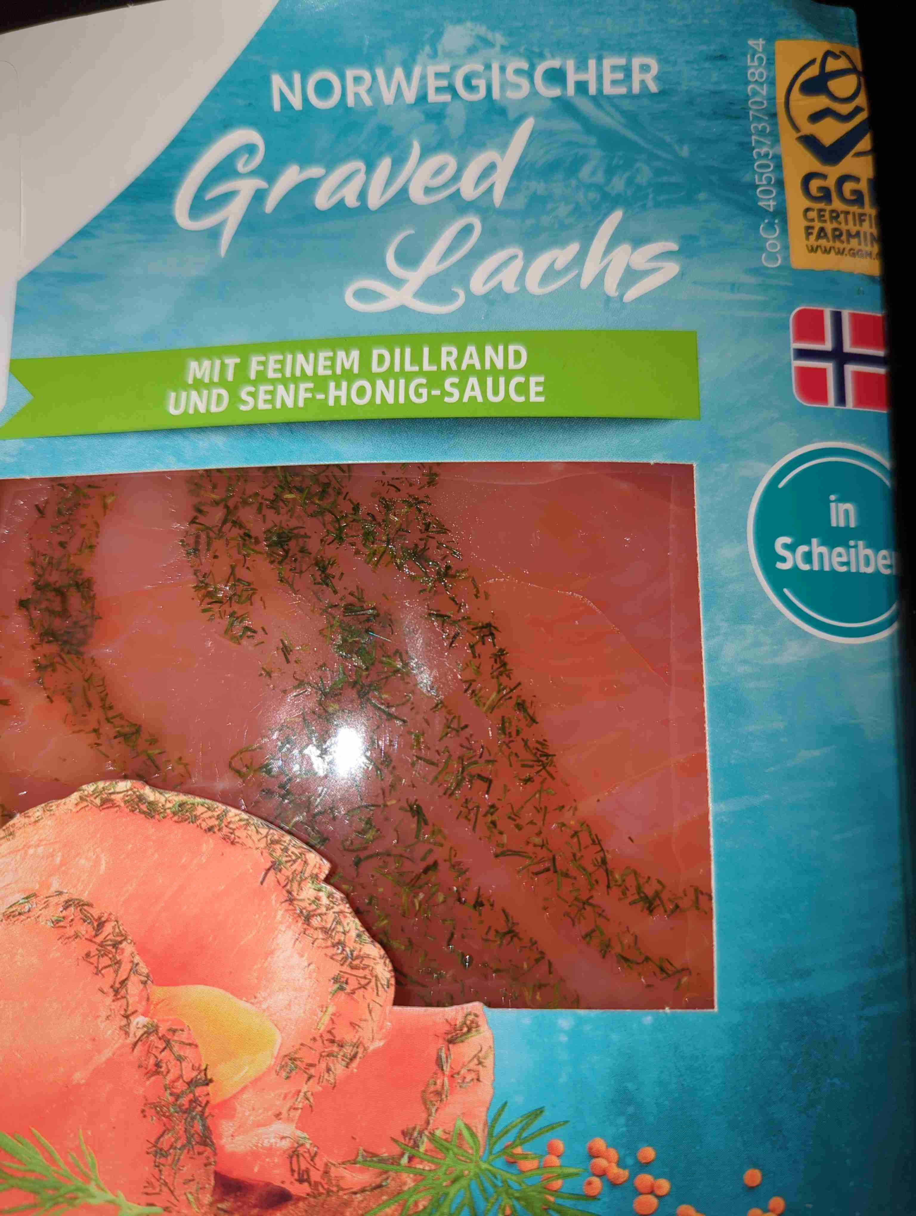 Graved Lachd mit Senf-Honig-Sauce