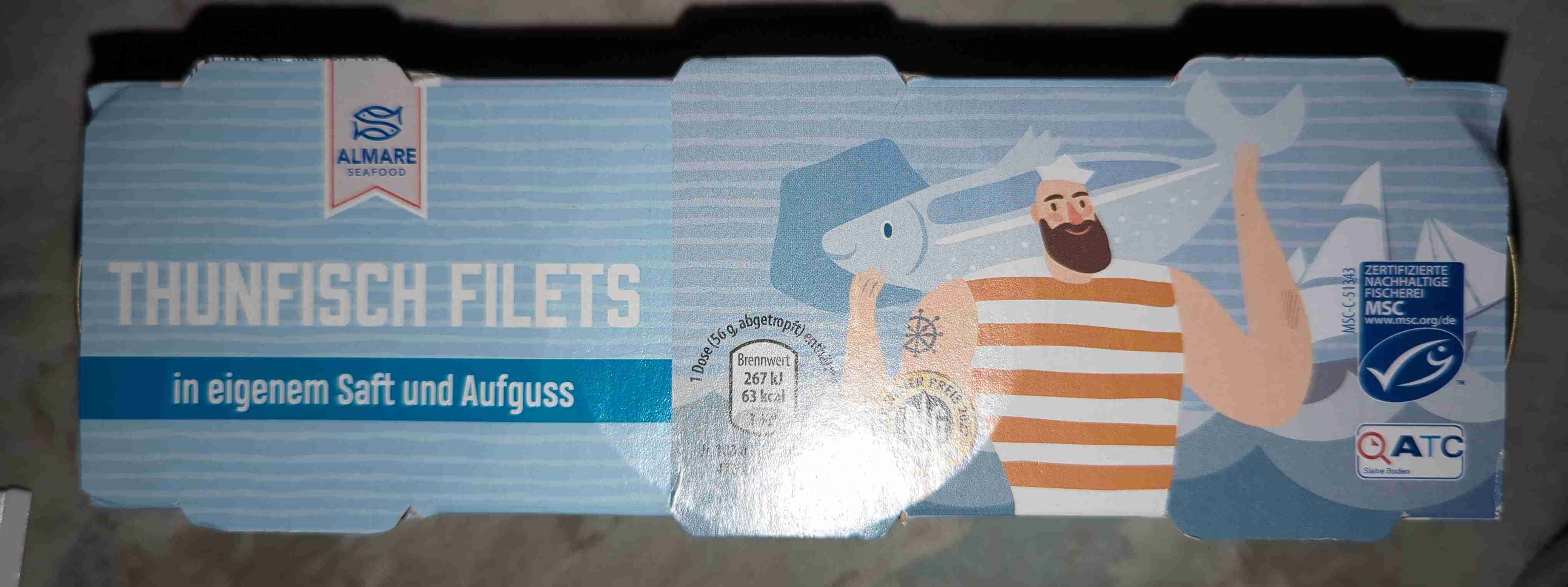 Thunfisch Filets in eigenem Saft und Aufguss