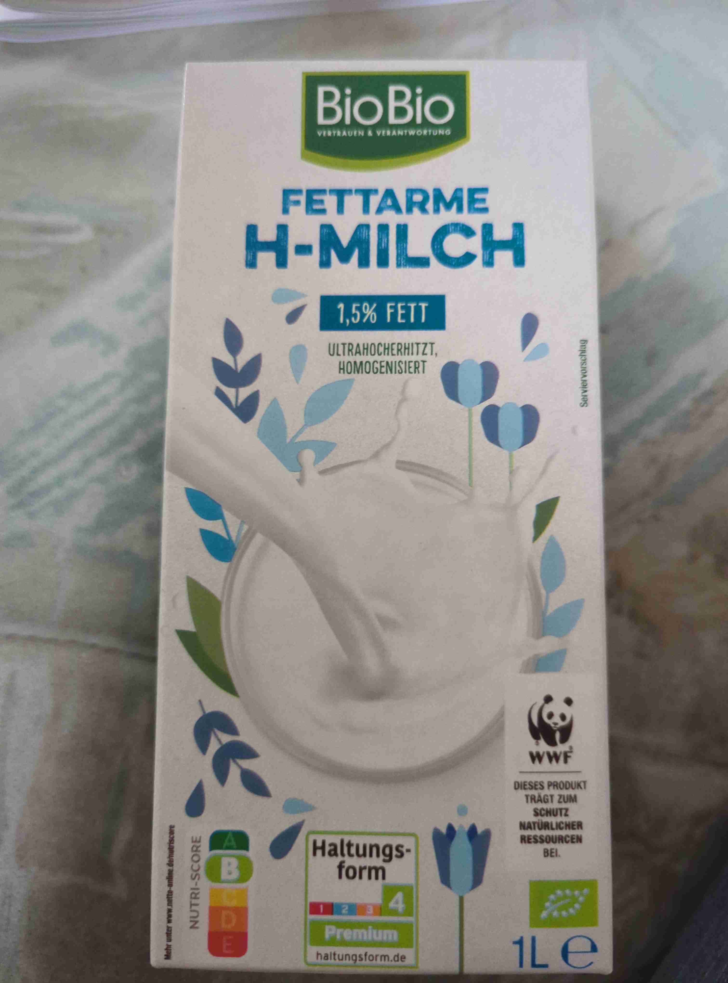 H-Milch, fettarm, bio