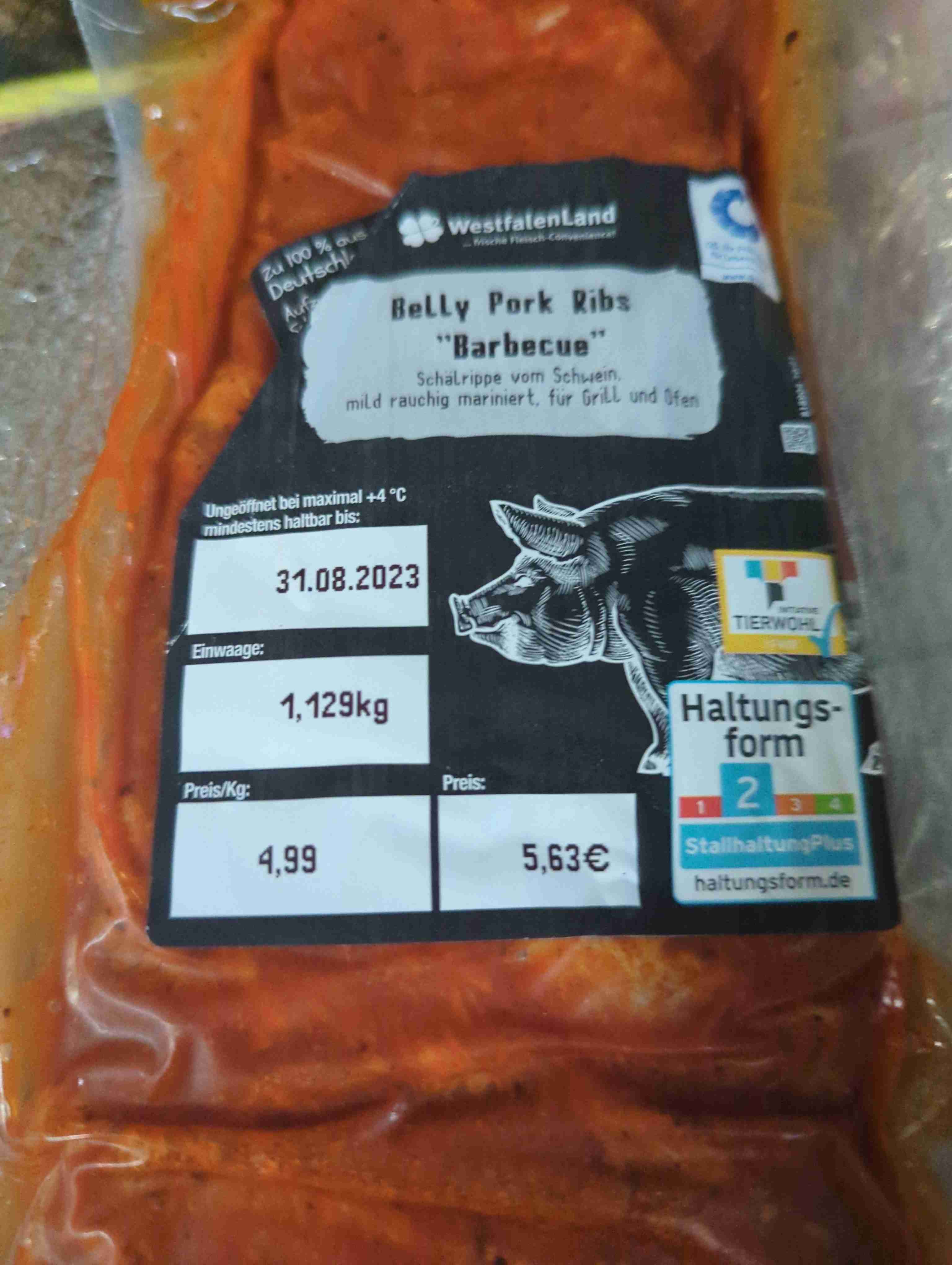 Belly Pork Ribs "Barbecue"