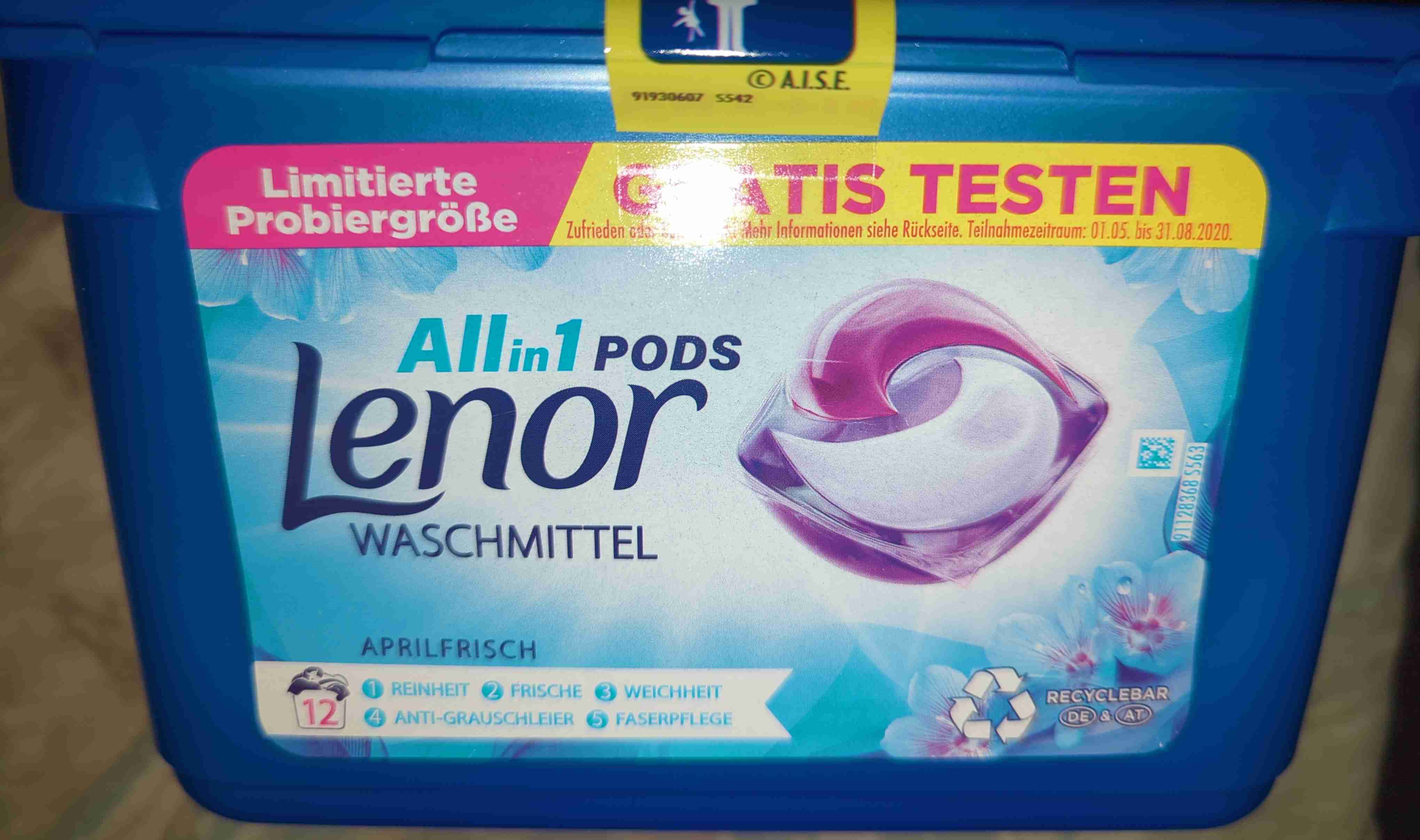 All in 1 Pods, Waschmittel 