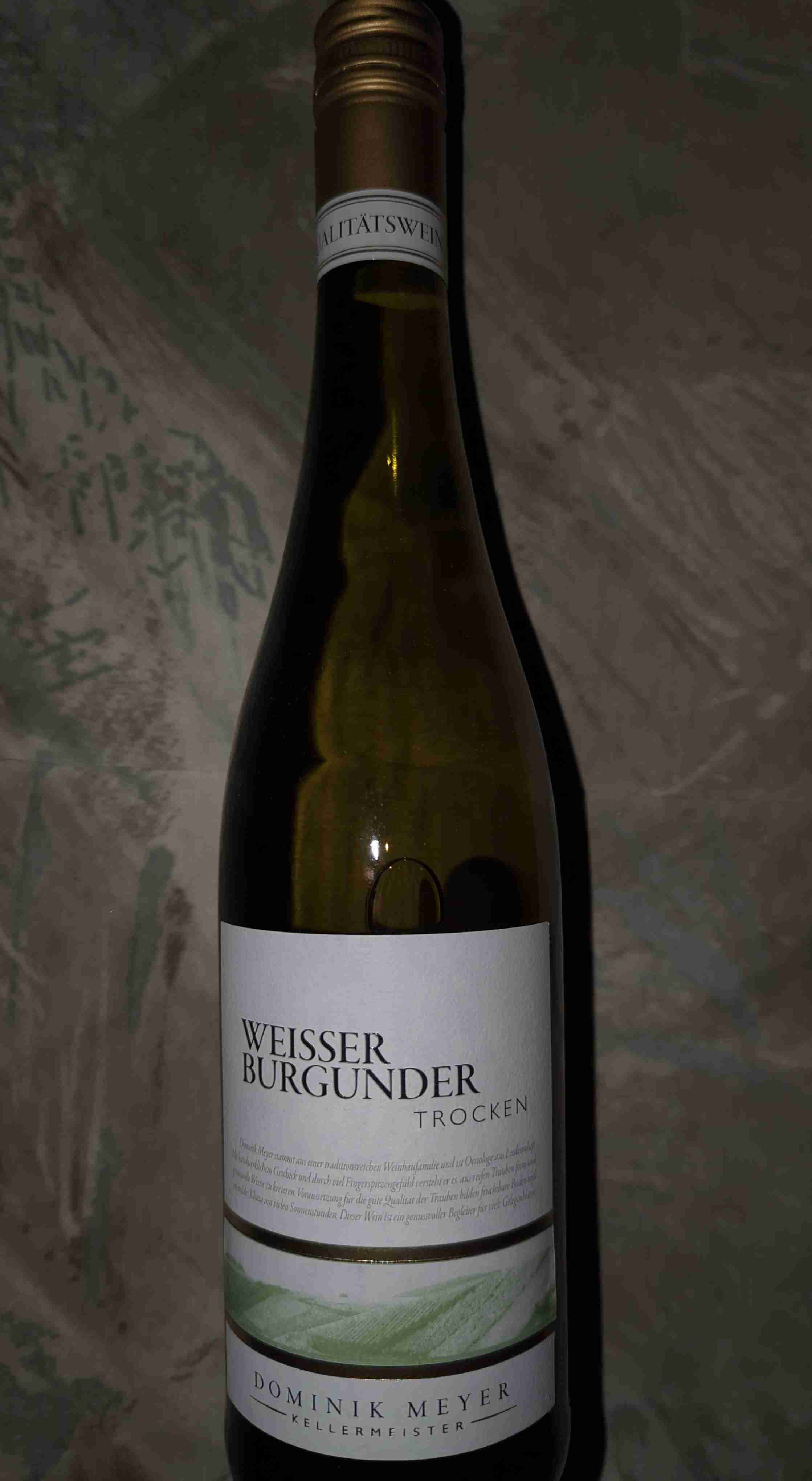 Weisser Burgunder, Weißwein, trocken 