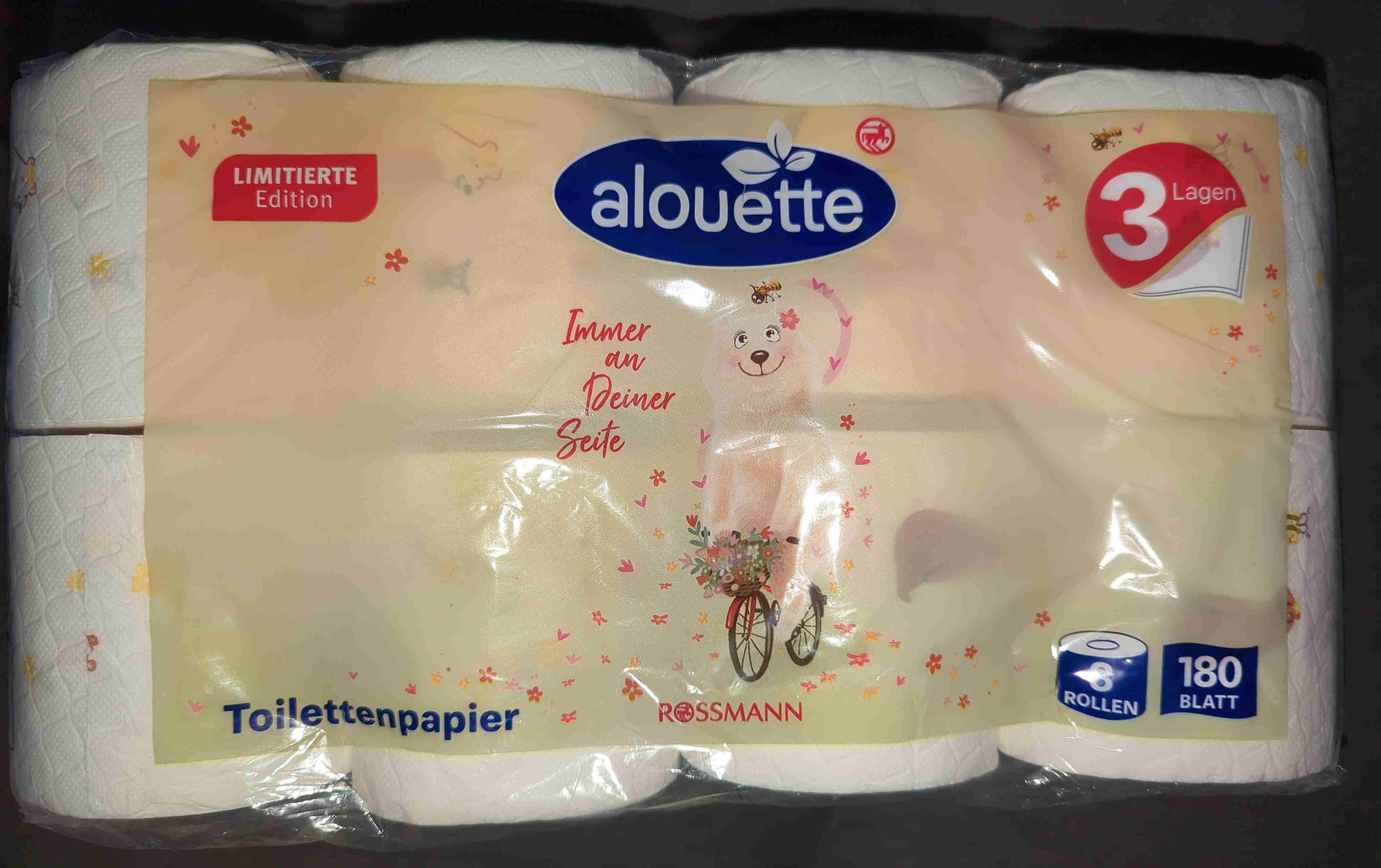 Toilettenpapier, 3lagig, "Immer an Deiner Seite"