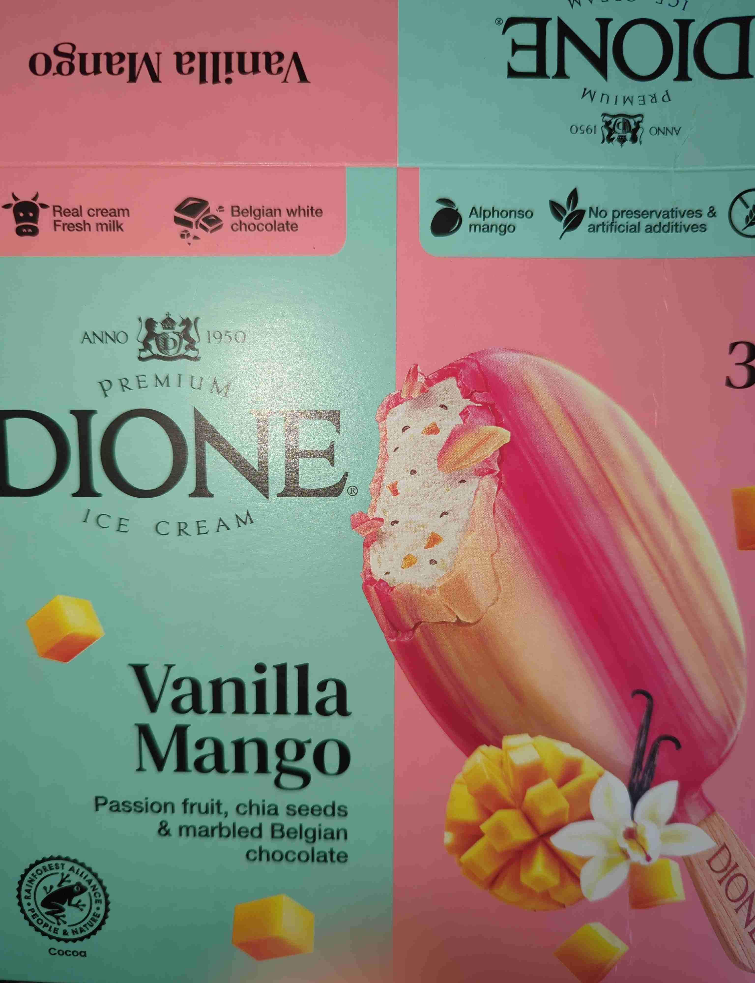 Vanilla Mango, Premium Ice Cream, Eis