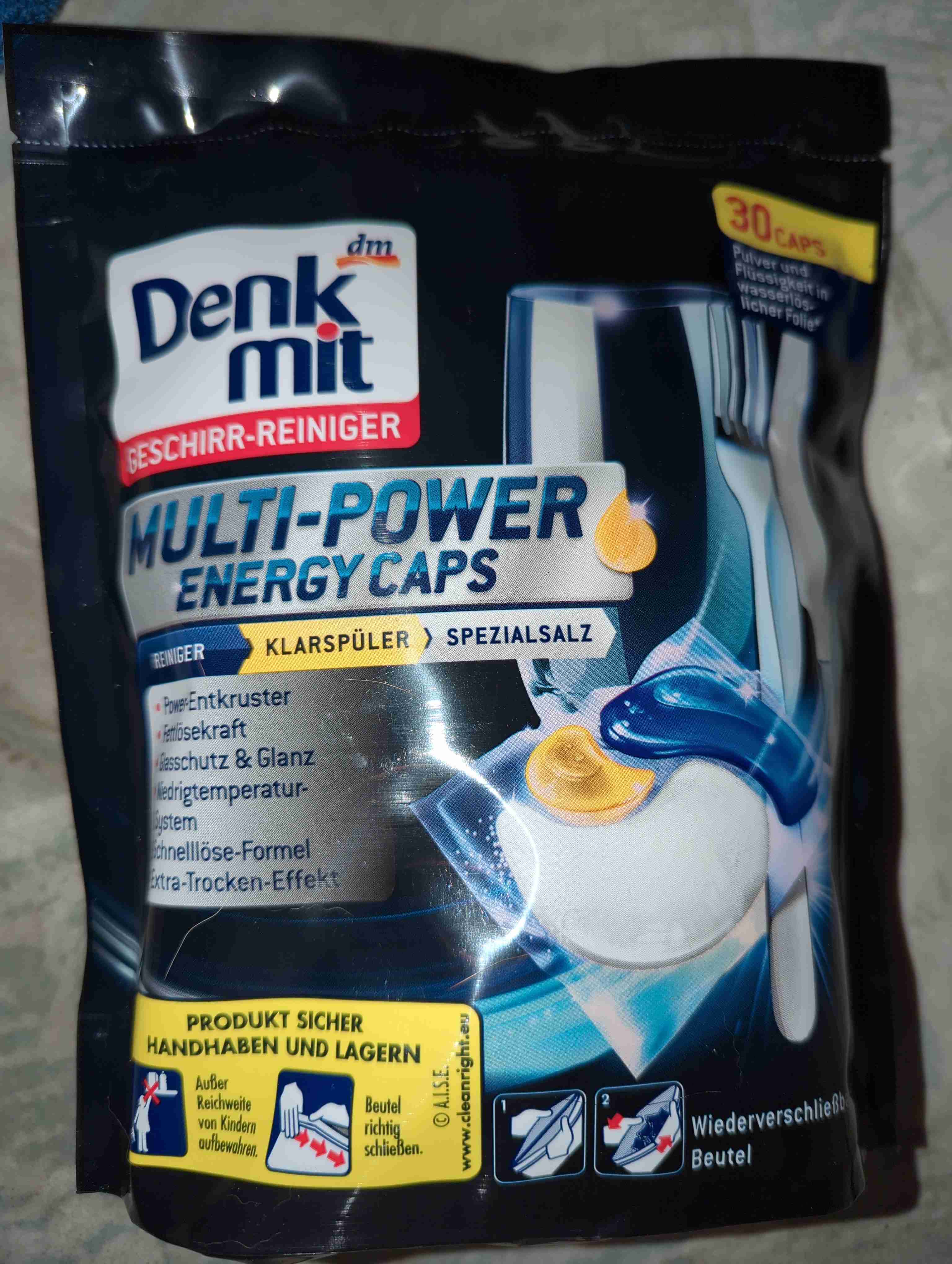 Multi-Power Energy Caps, Geschirrspültabs