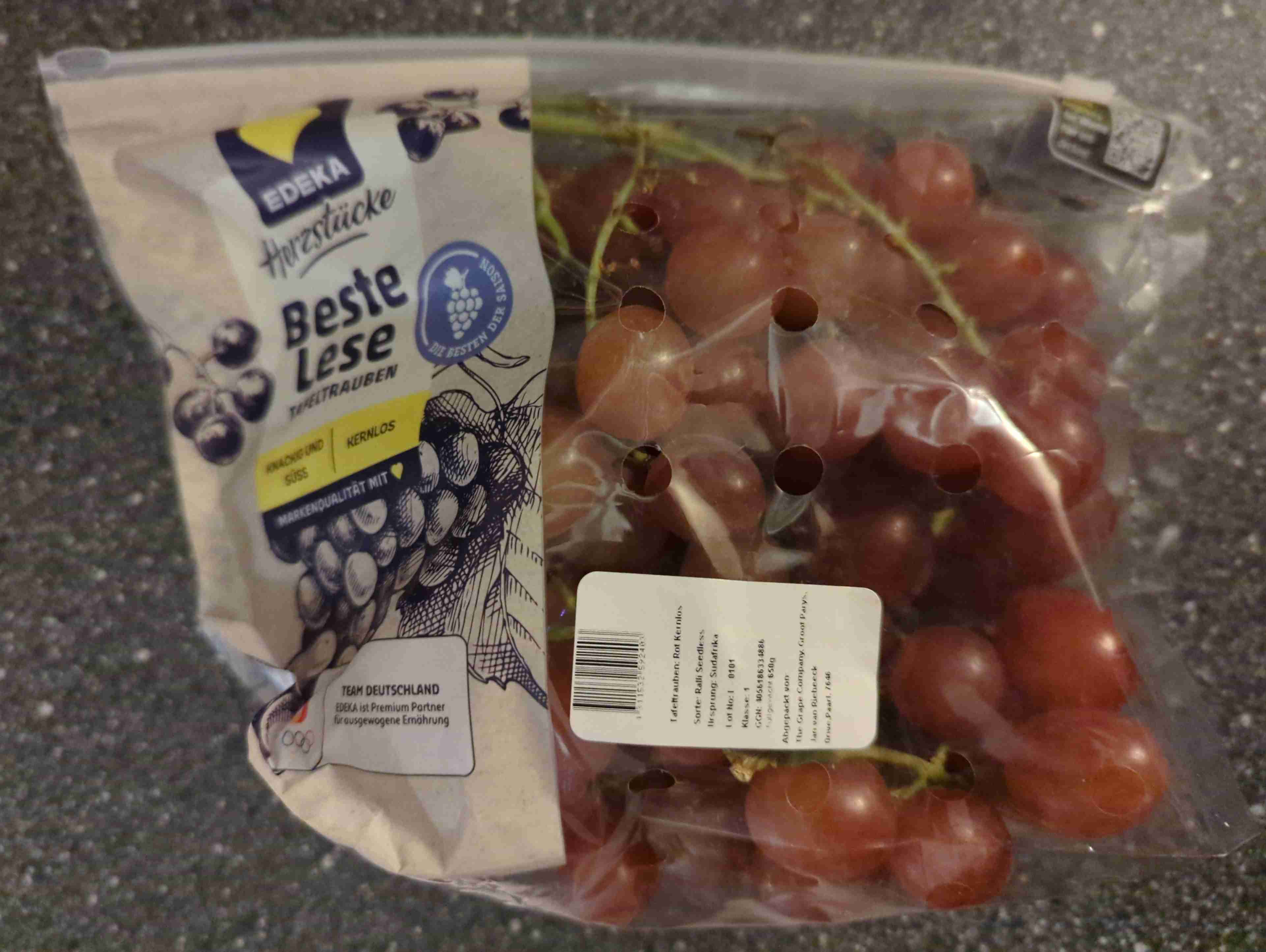 Tafeltrauben, blau, Beste Lese