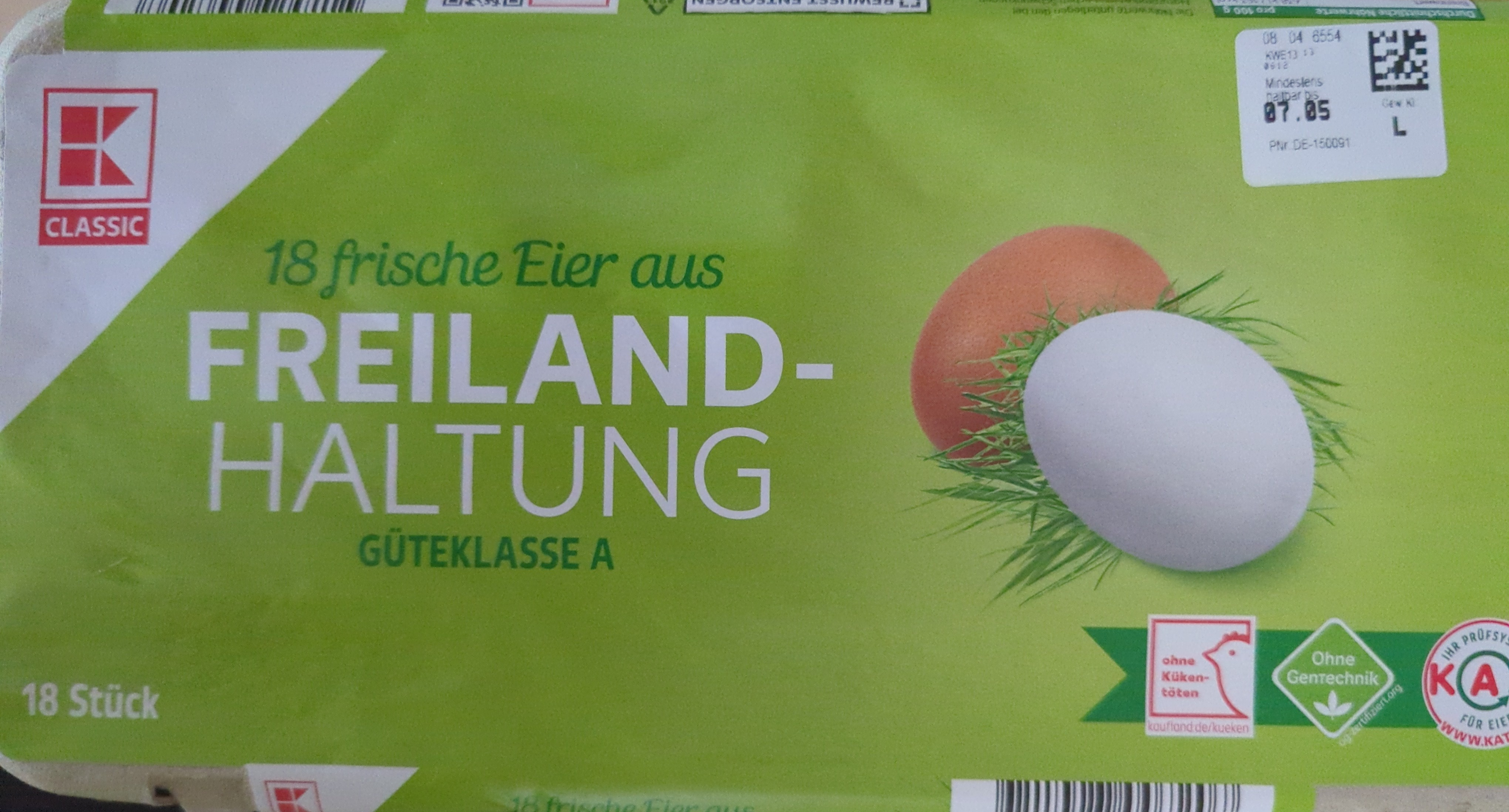 Eier aus Freilandhaltung 