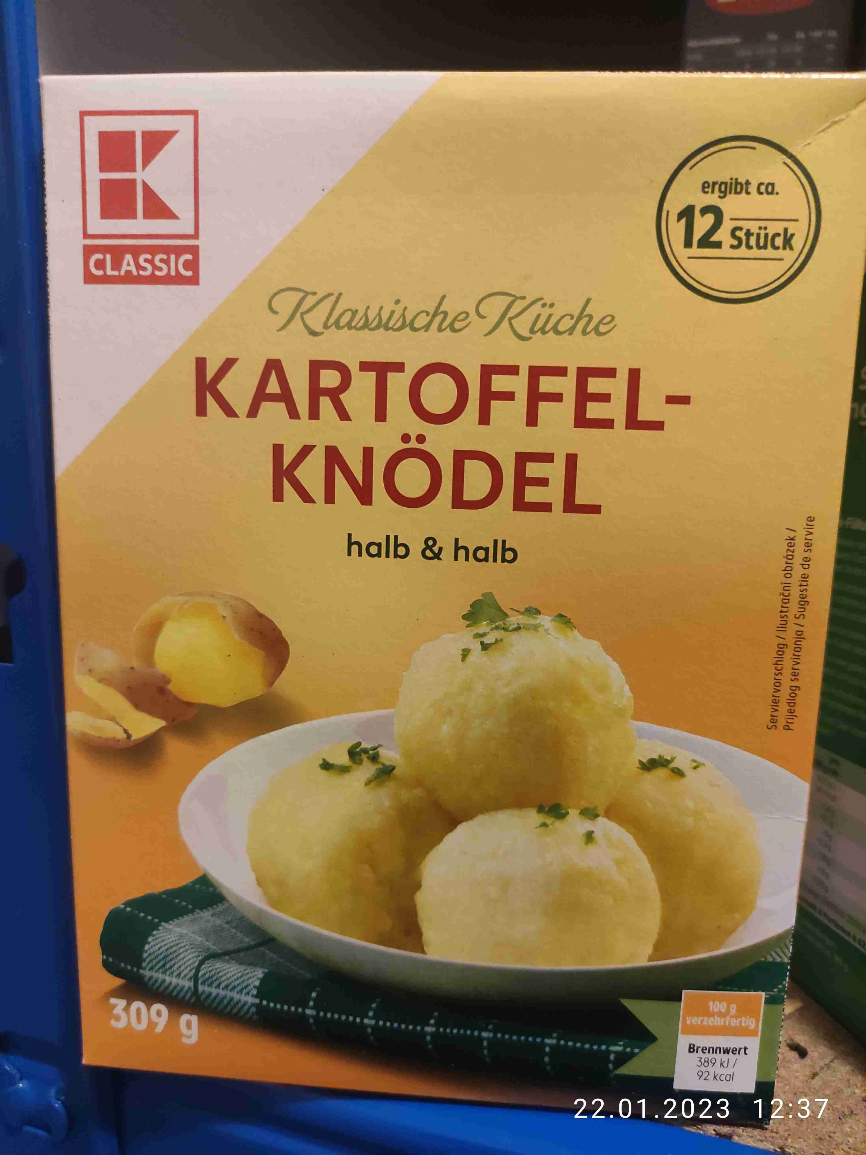 Kartoffel-Knödel halb und halb