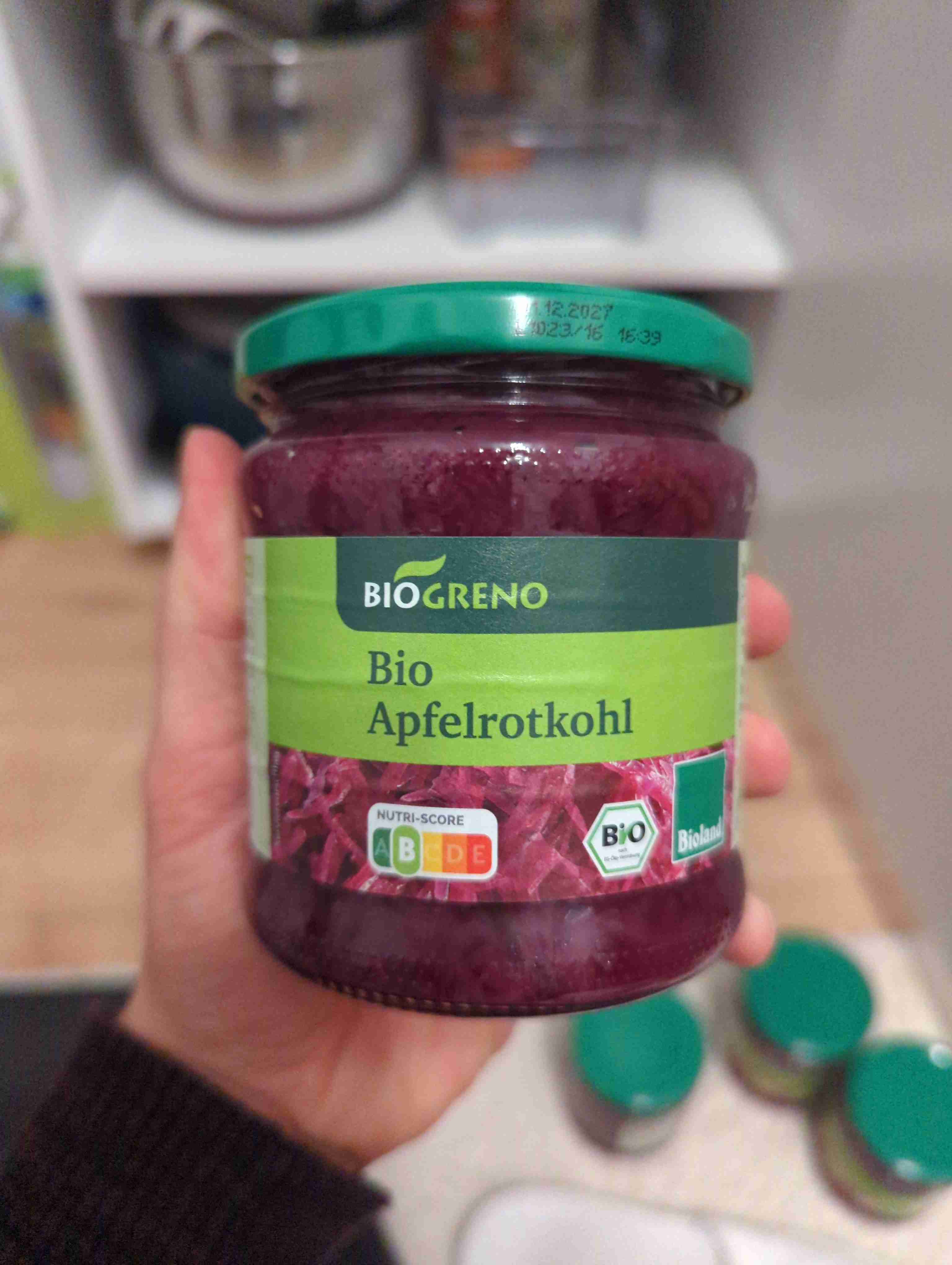 Bio Apfelrotkohl