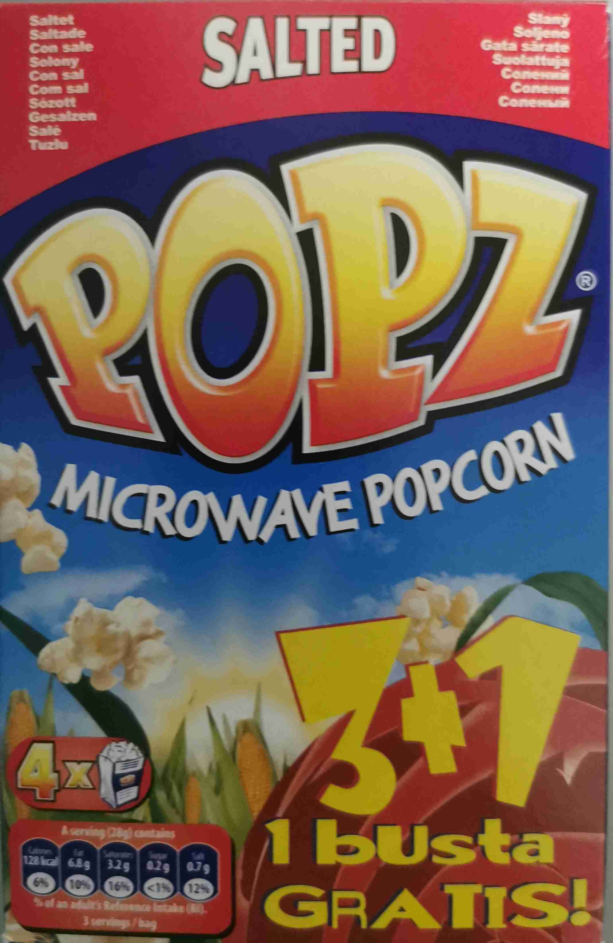 Pop corn salati