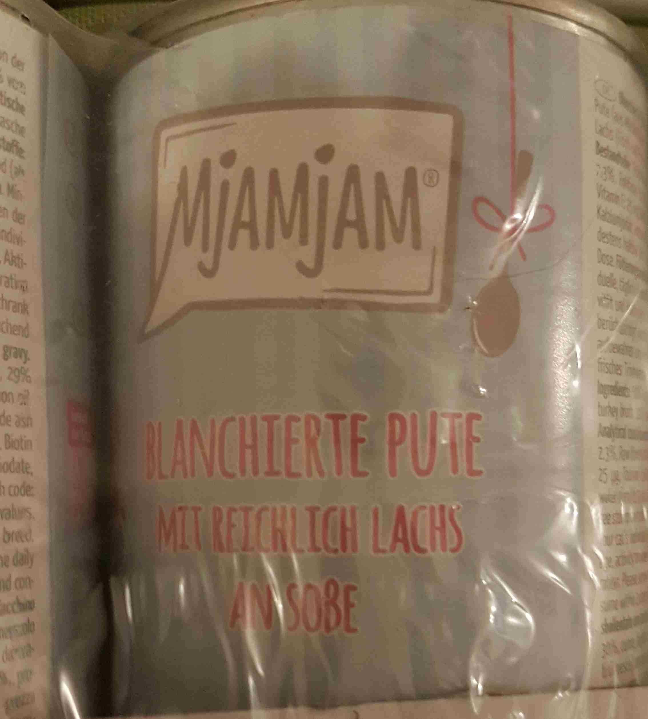 Blanchierte Pute mit reichlich Lachs an Soße 400g