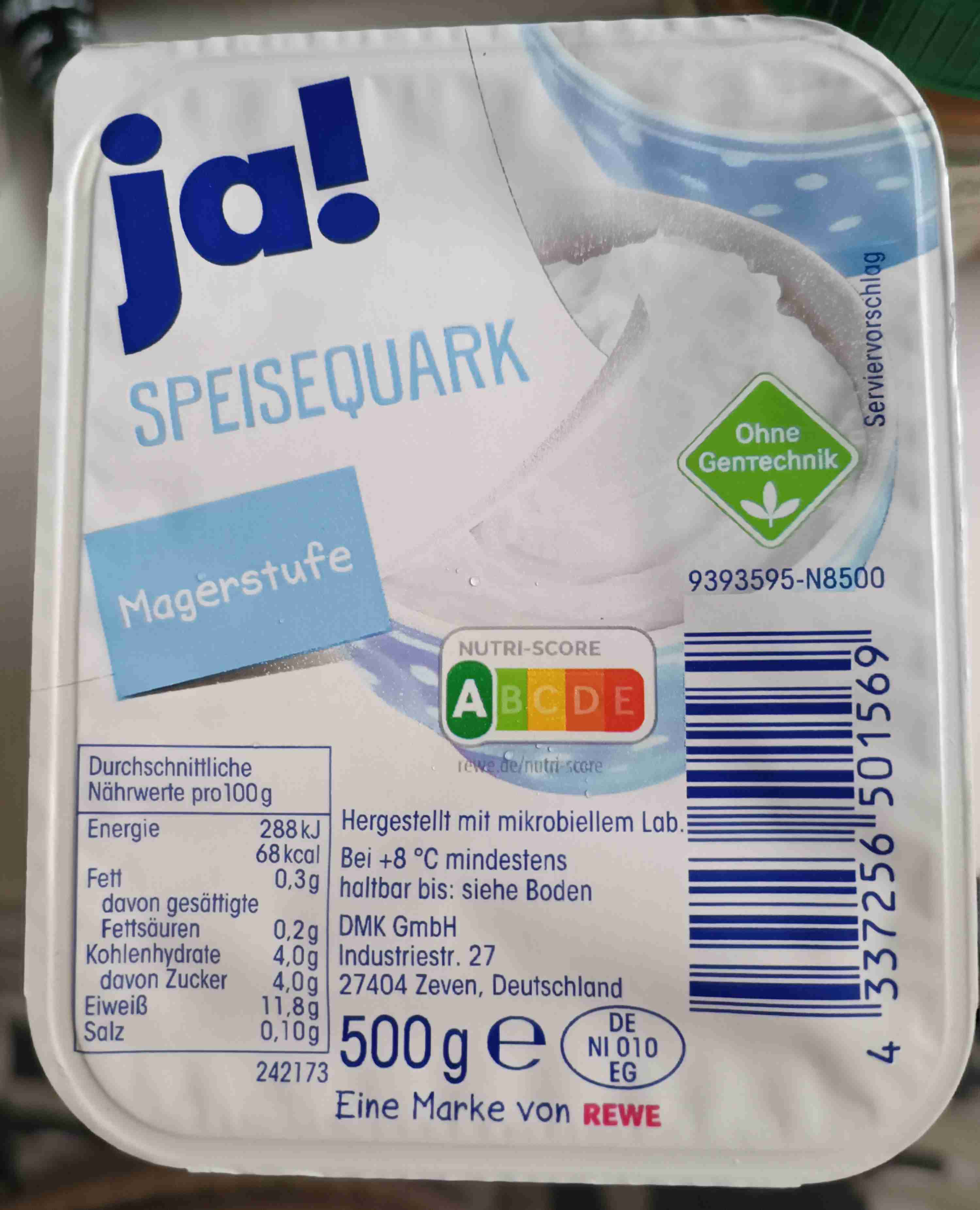 Speisequark mager, Ja