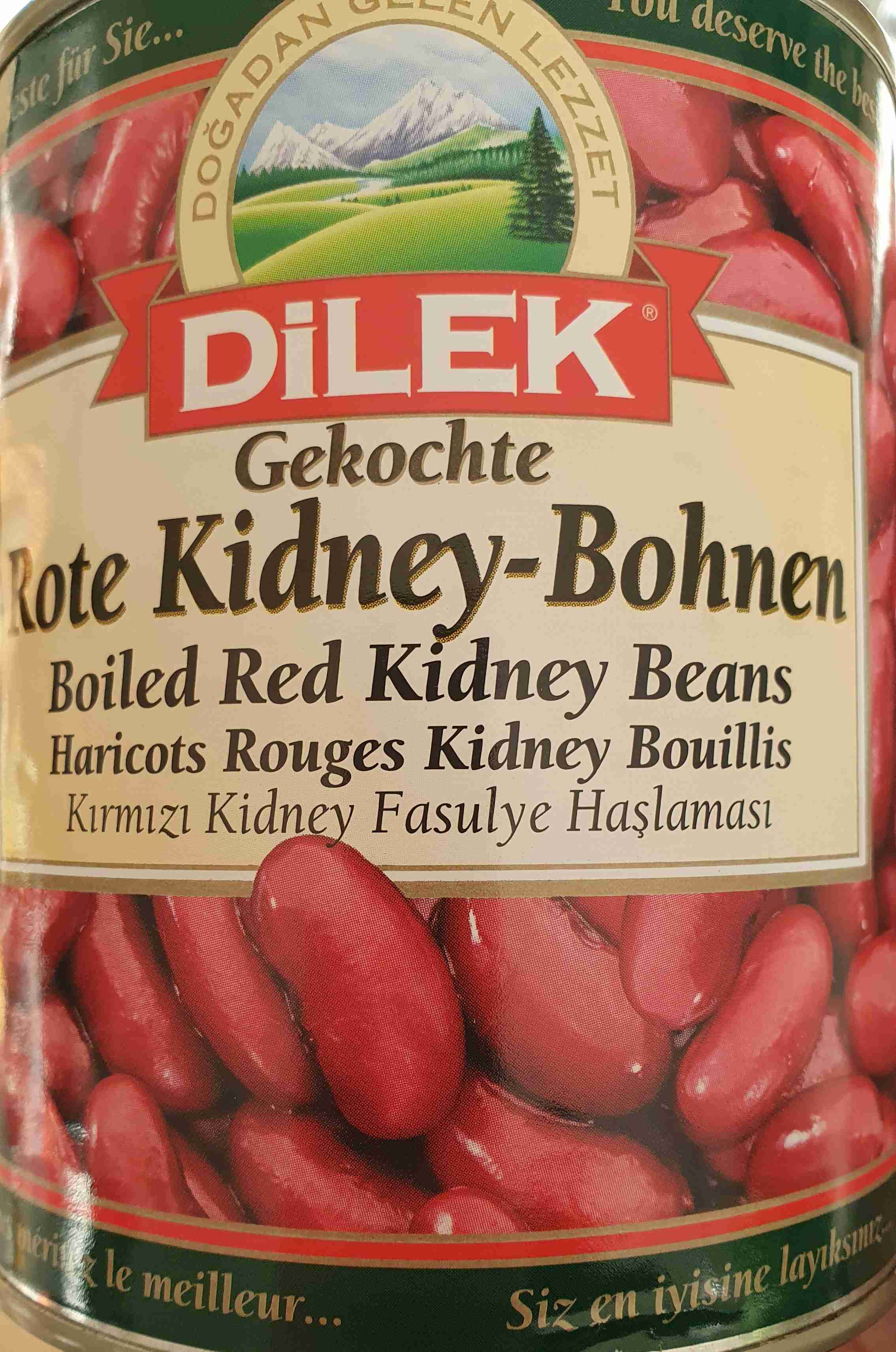 Gekochte rote Kidney-Bohnen