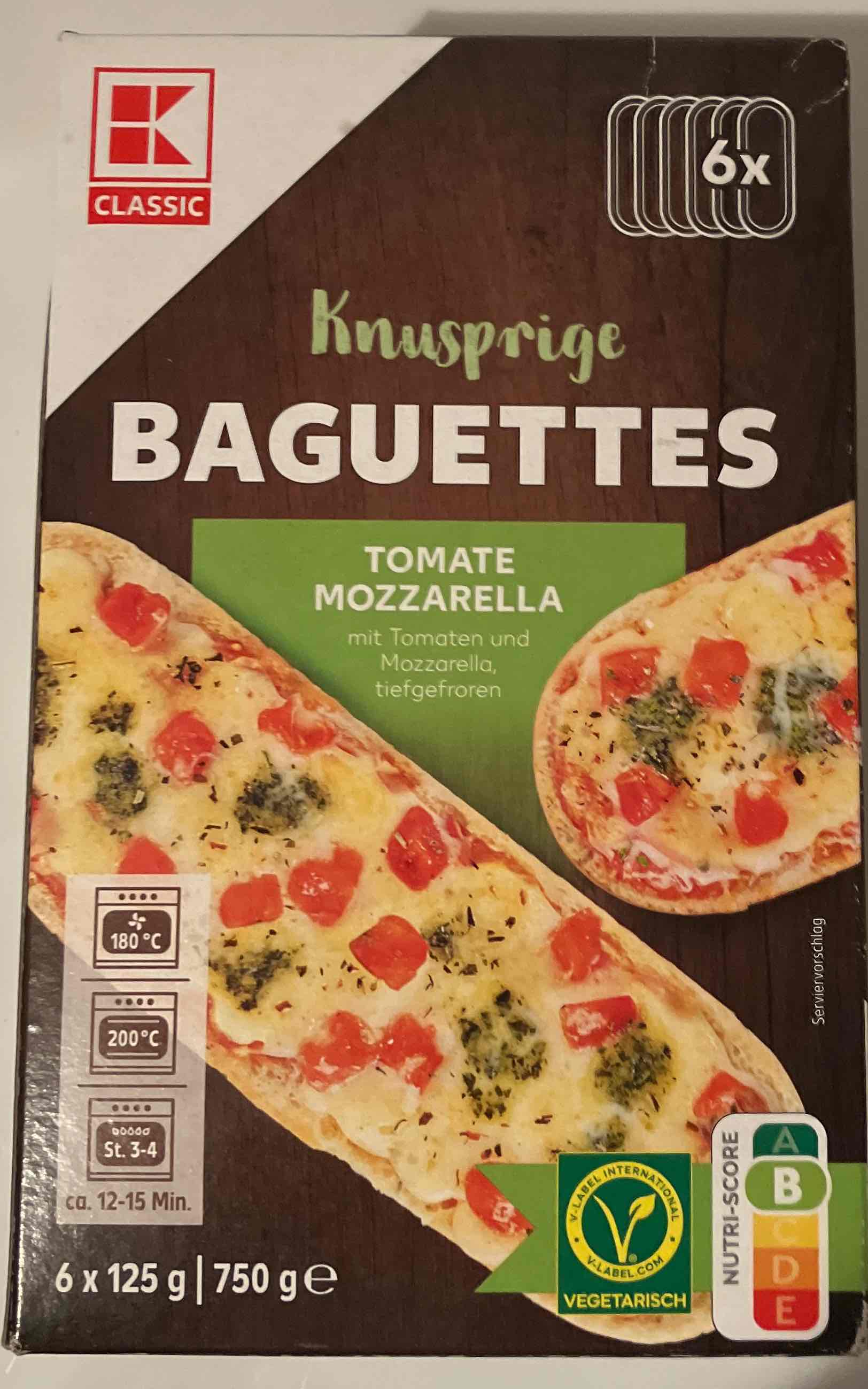 Baguettes Tomate Mozzarella