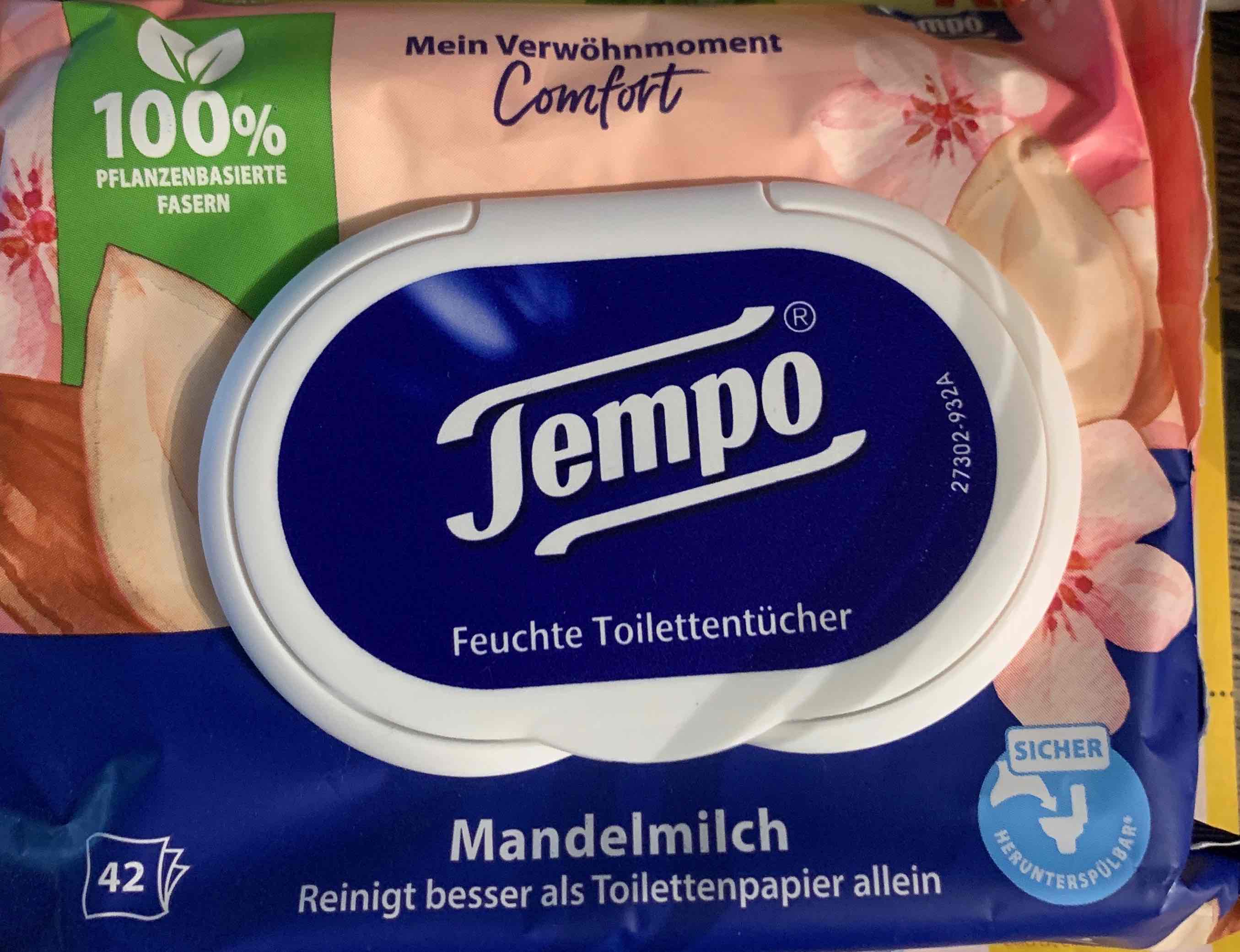 Feuchte Toilettentücher Mandelmilch