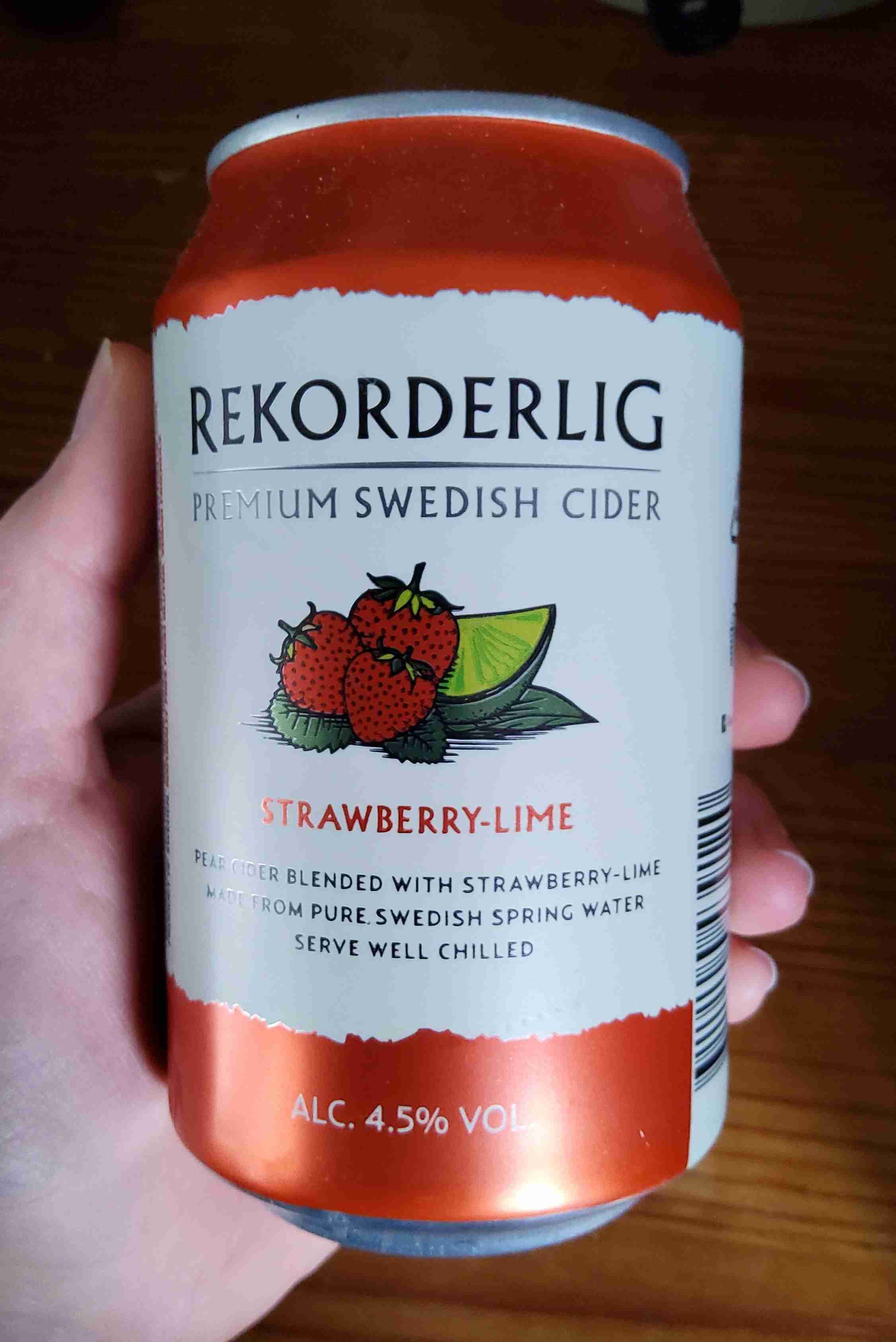 Premium swedish cider - strawberry/lime