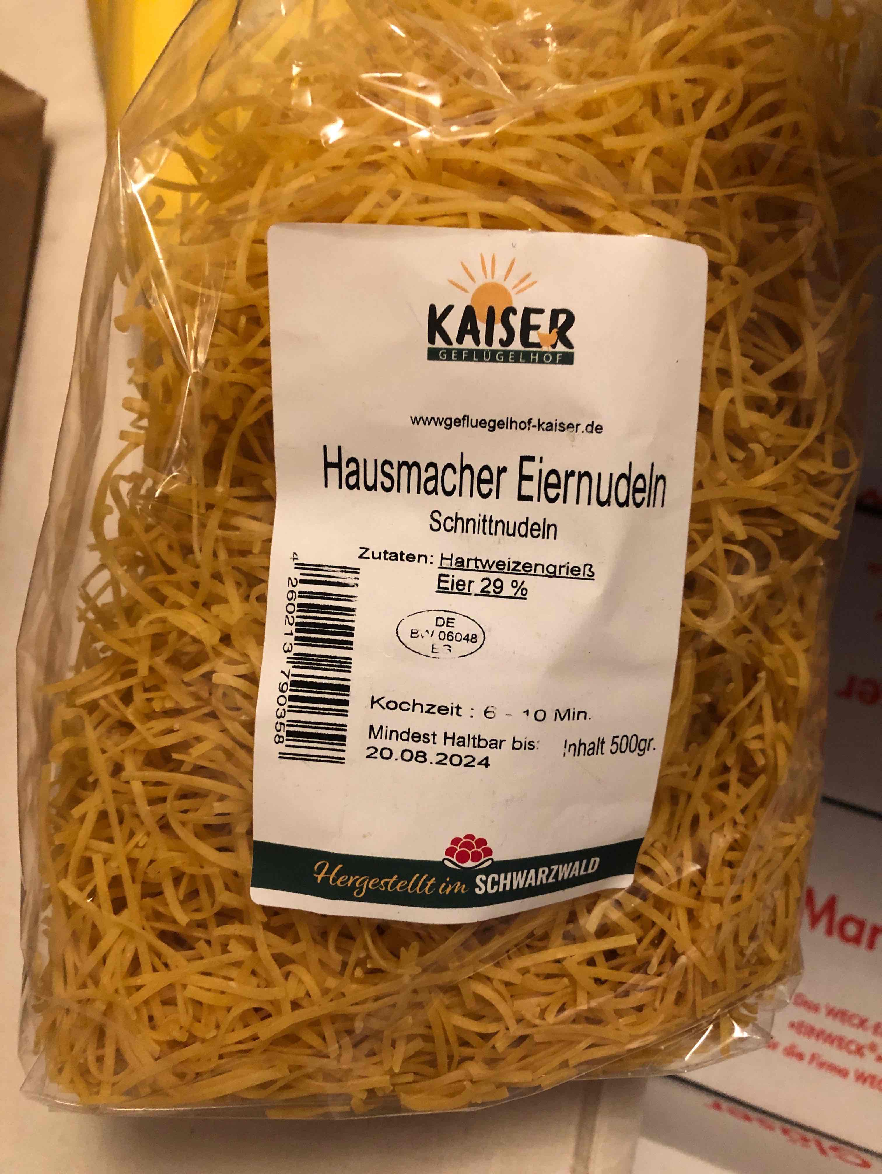 Hausmacher Eiernudeln 