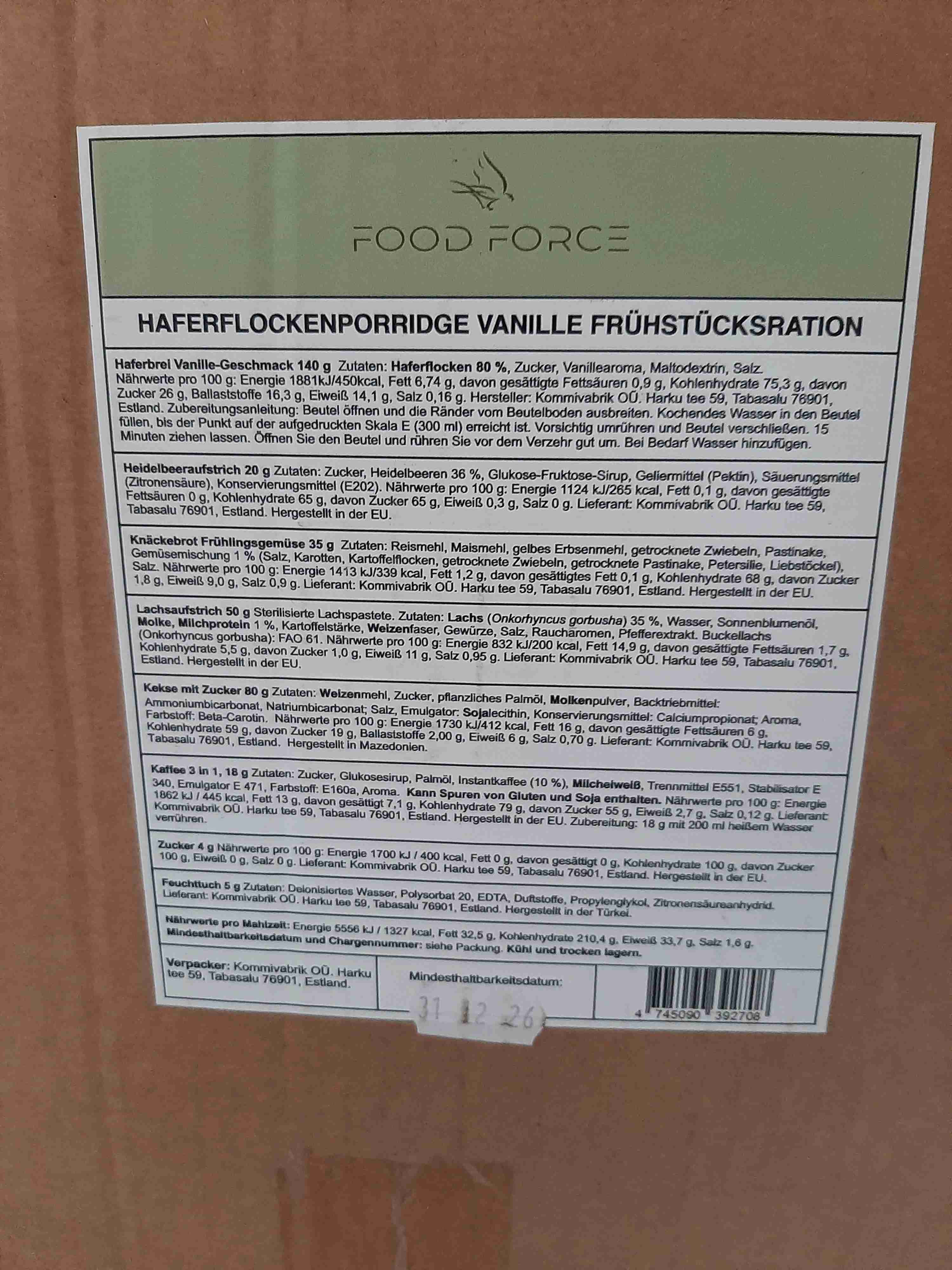 Haferflocken Porridge