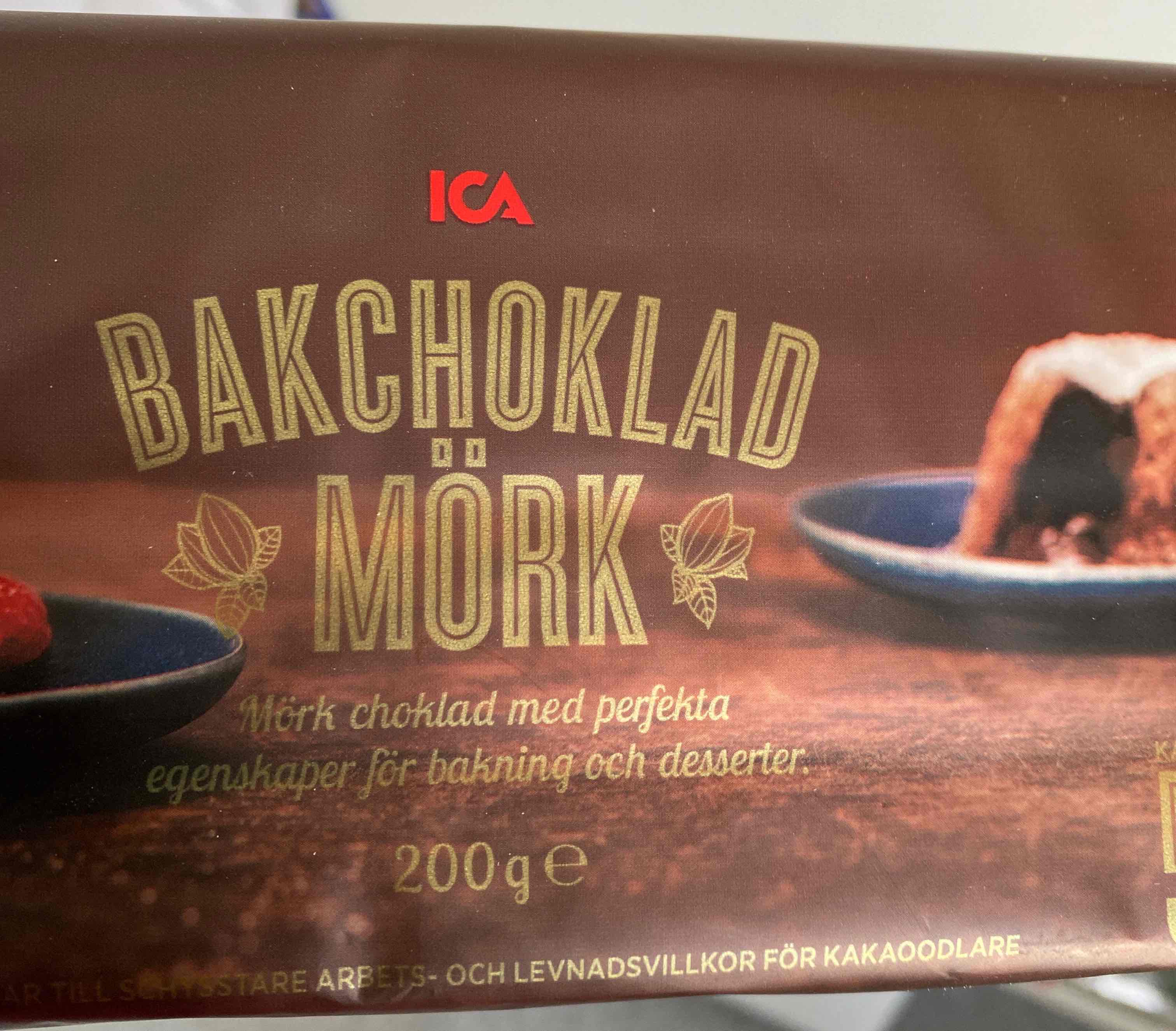 Dunkle backschokolade
