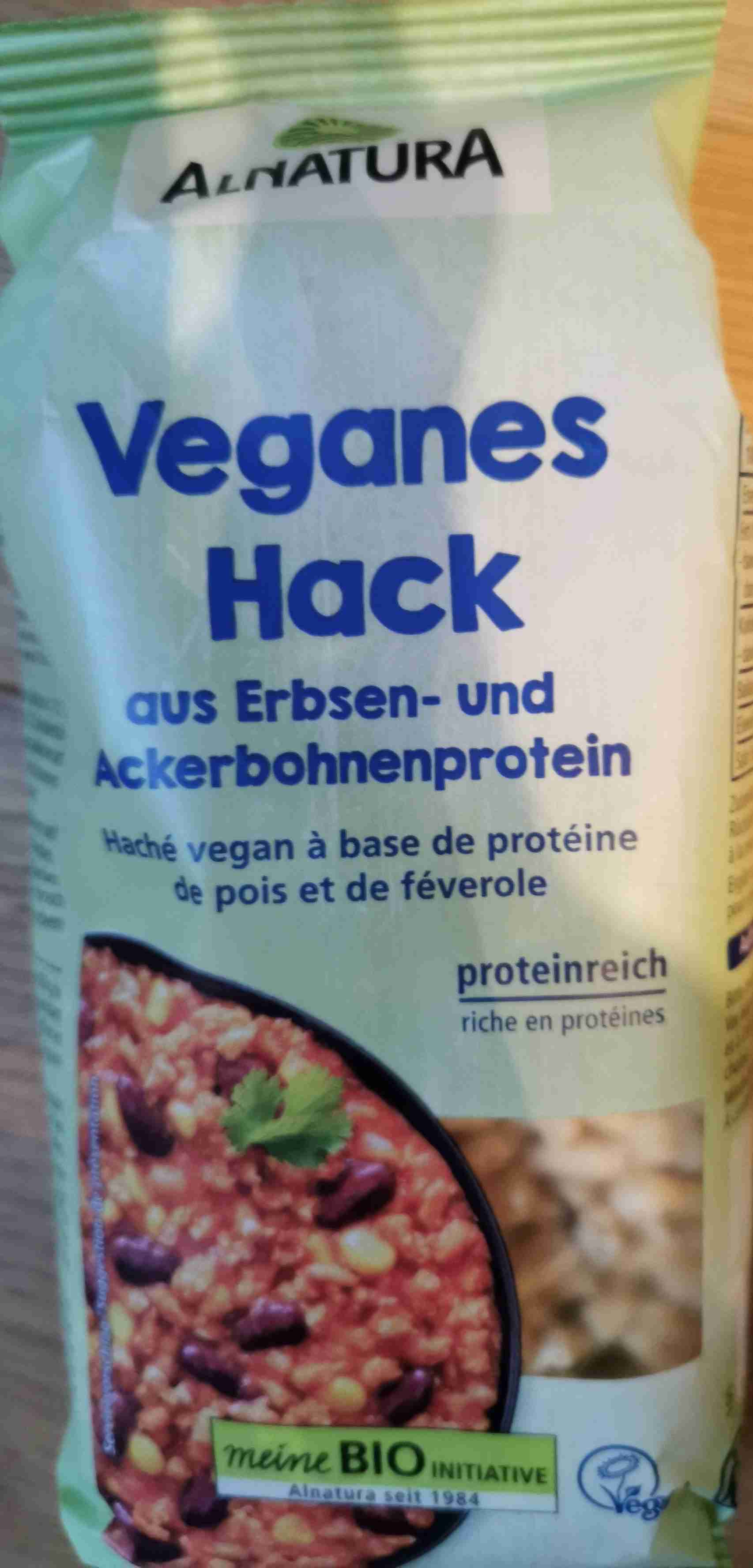 Veganes Hack aus Erbsen-und Ackerbohnenprotein
