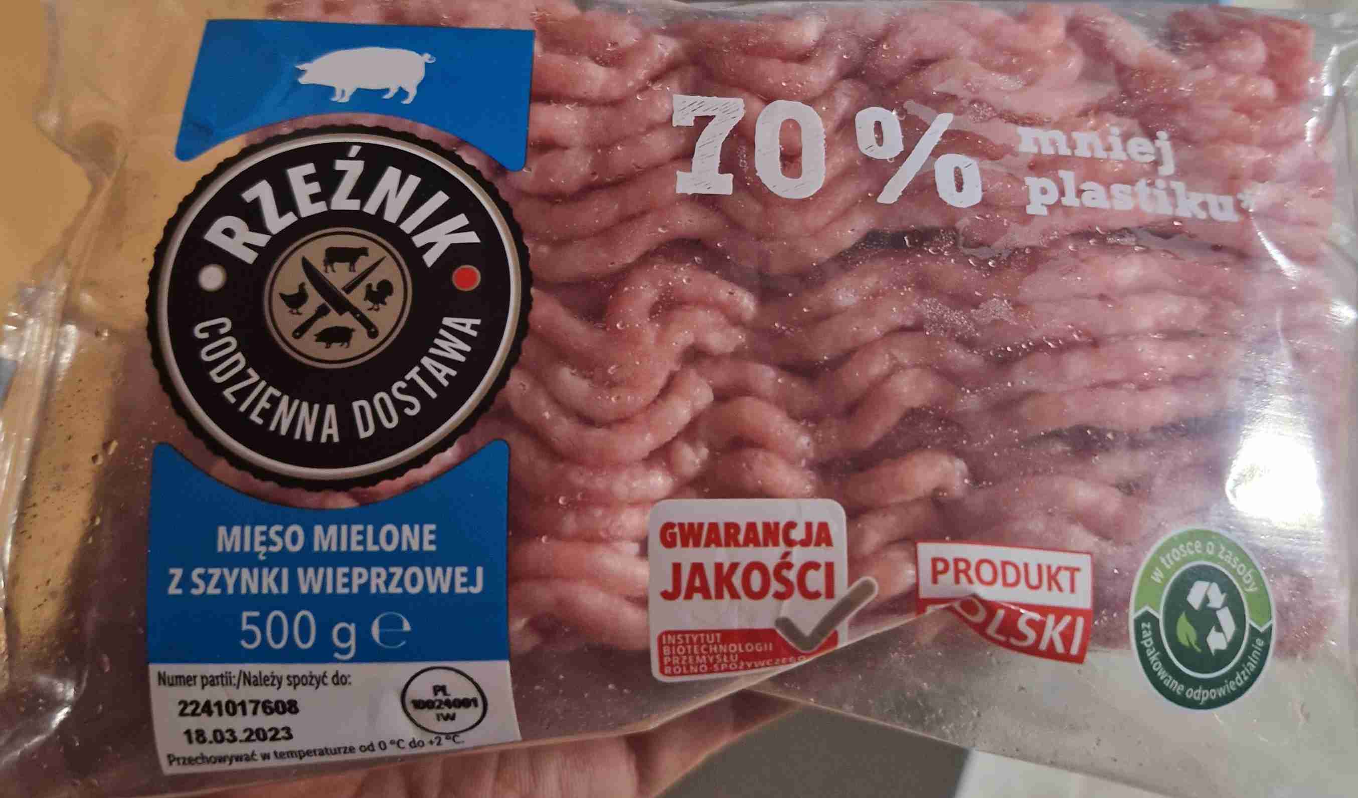 Mięso mielone z szynki wieprzowej